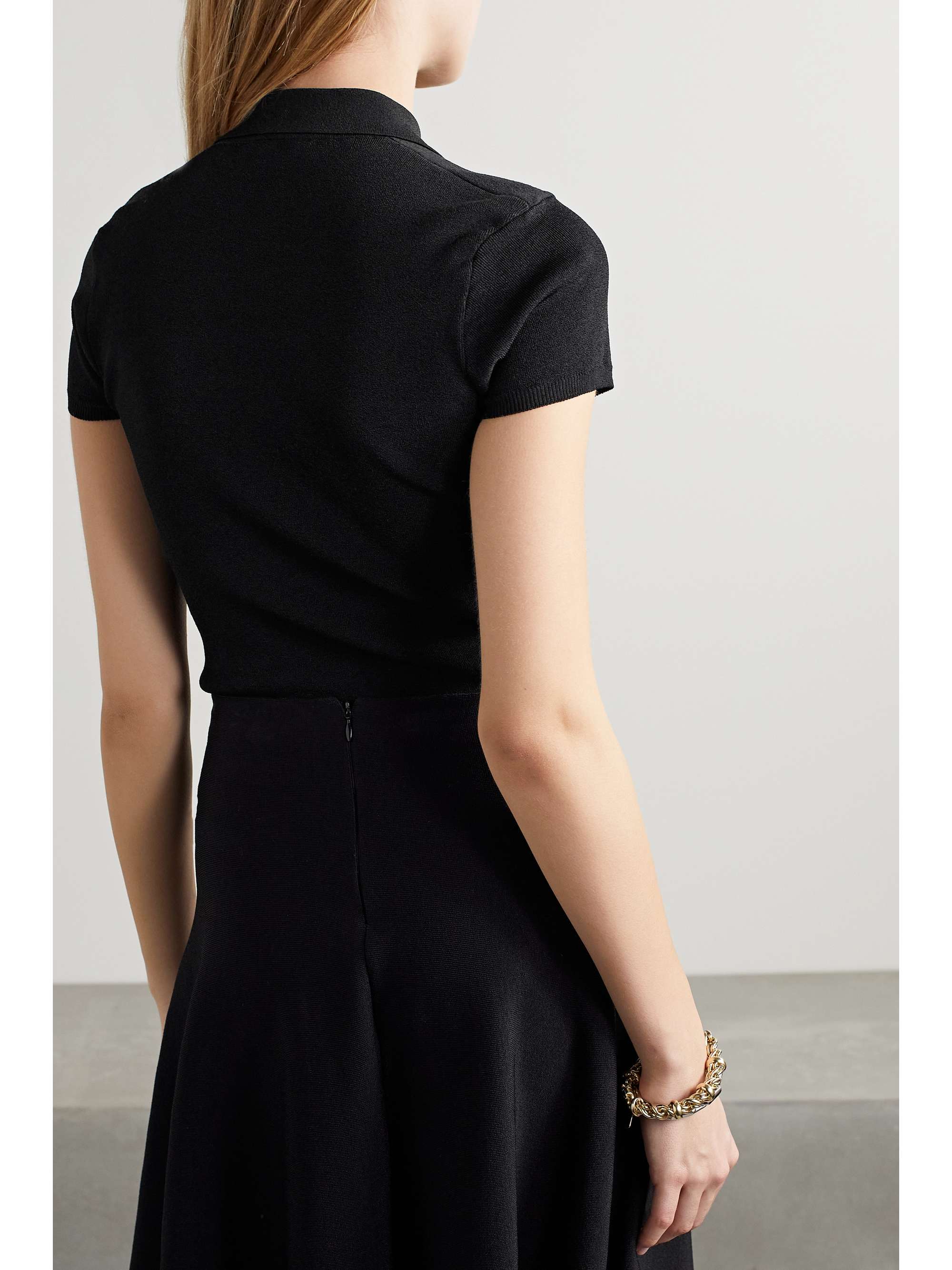 THE ROW Cauro knitted polo top