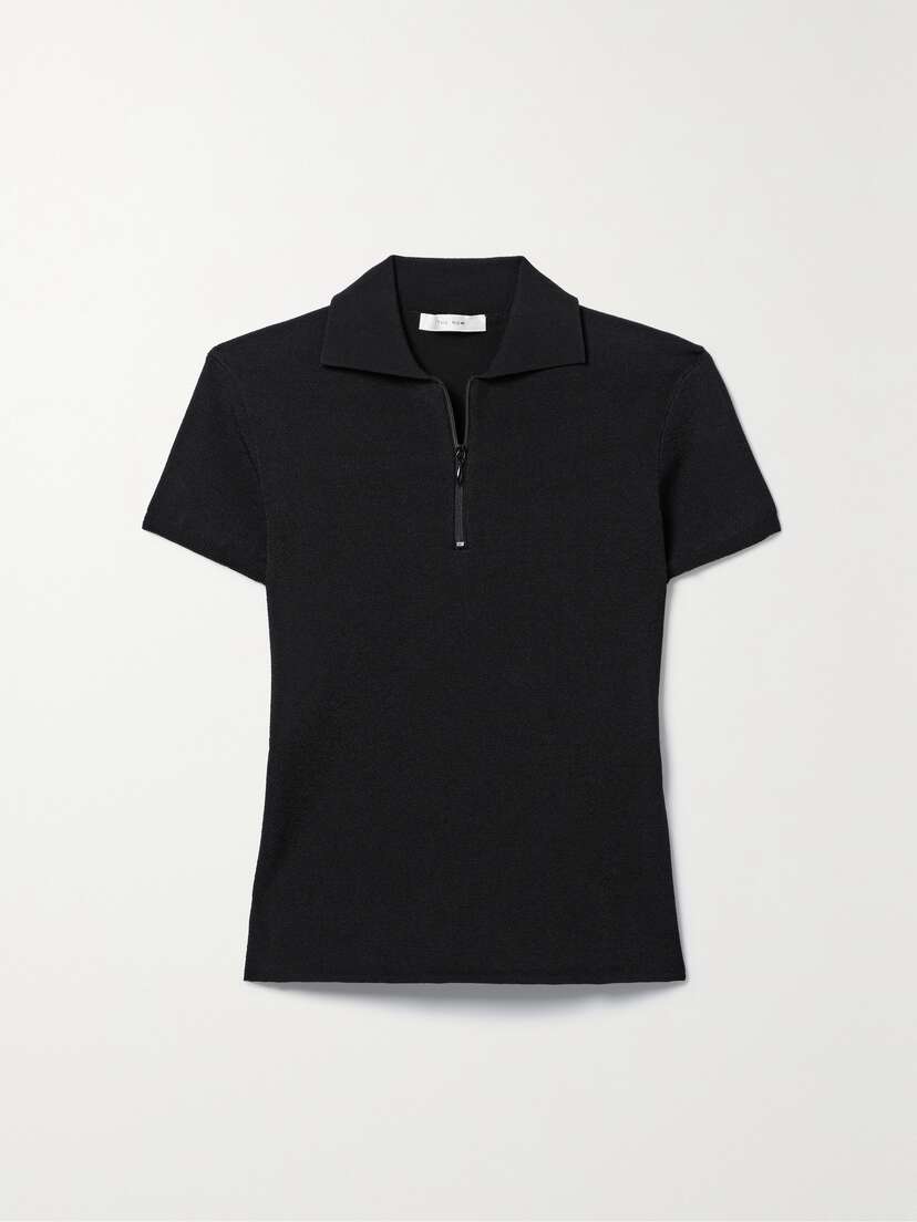 The Row Cauro Knitted Polo Top