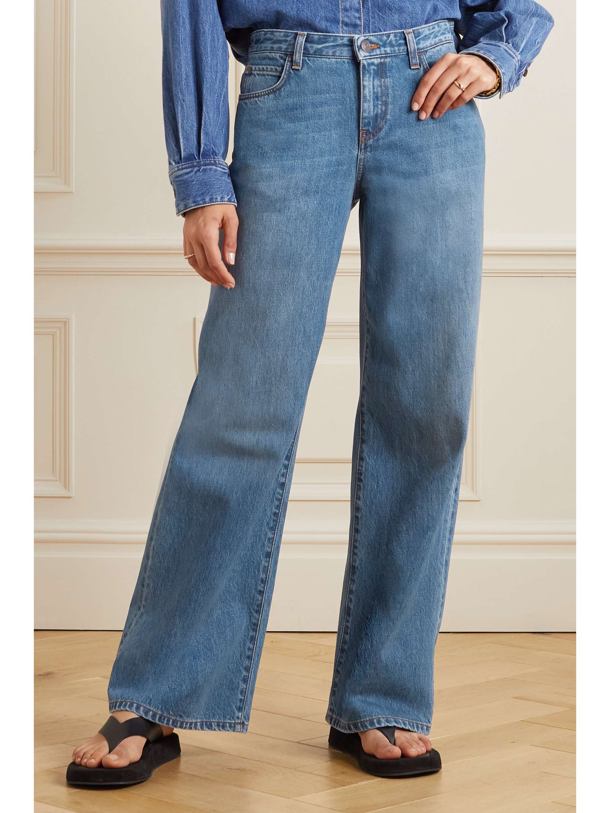 THE ROW Eglitta mid-rise straight-leg jeans | NET-A-PORTER