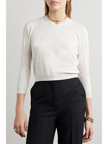 The Row Corin silk-blend sweater