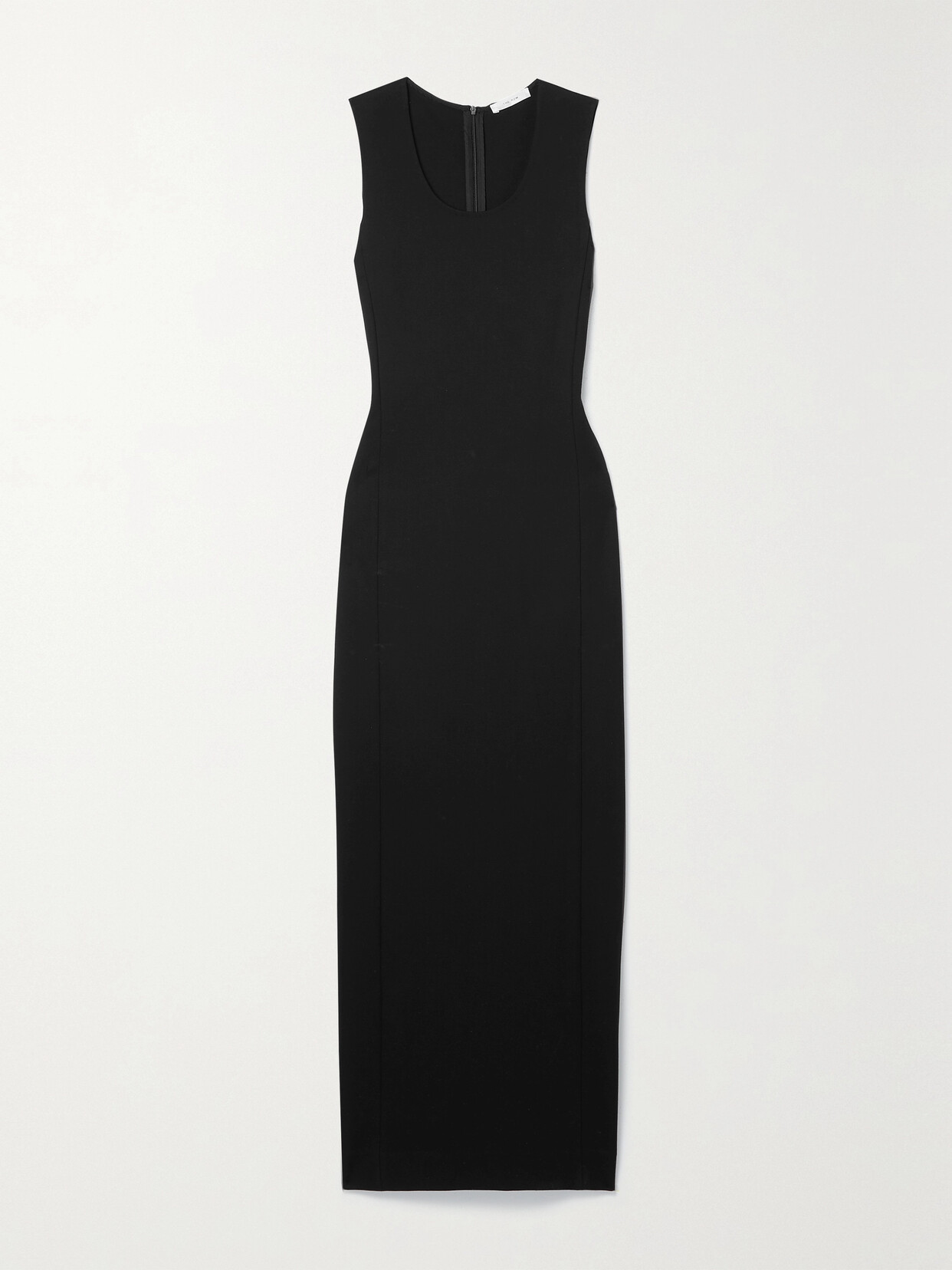 The Row Opal Sleeveless Scoop-neck Maxi Dress In Black