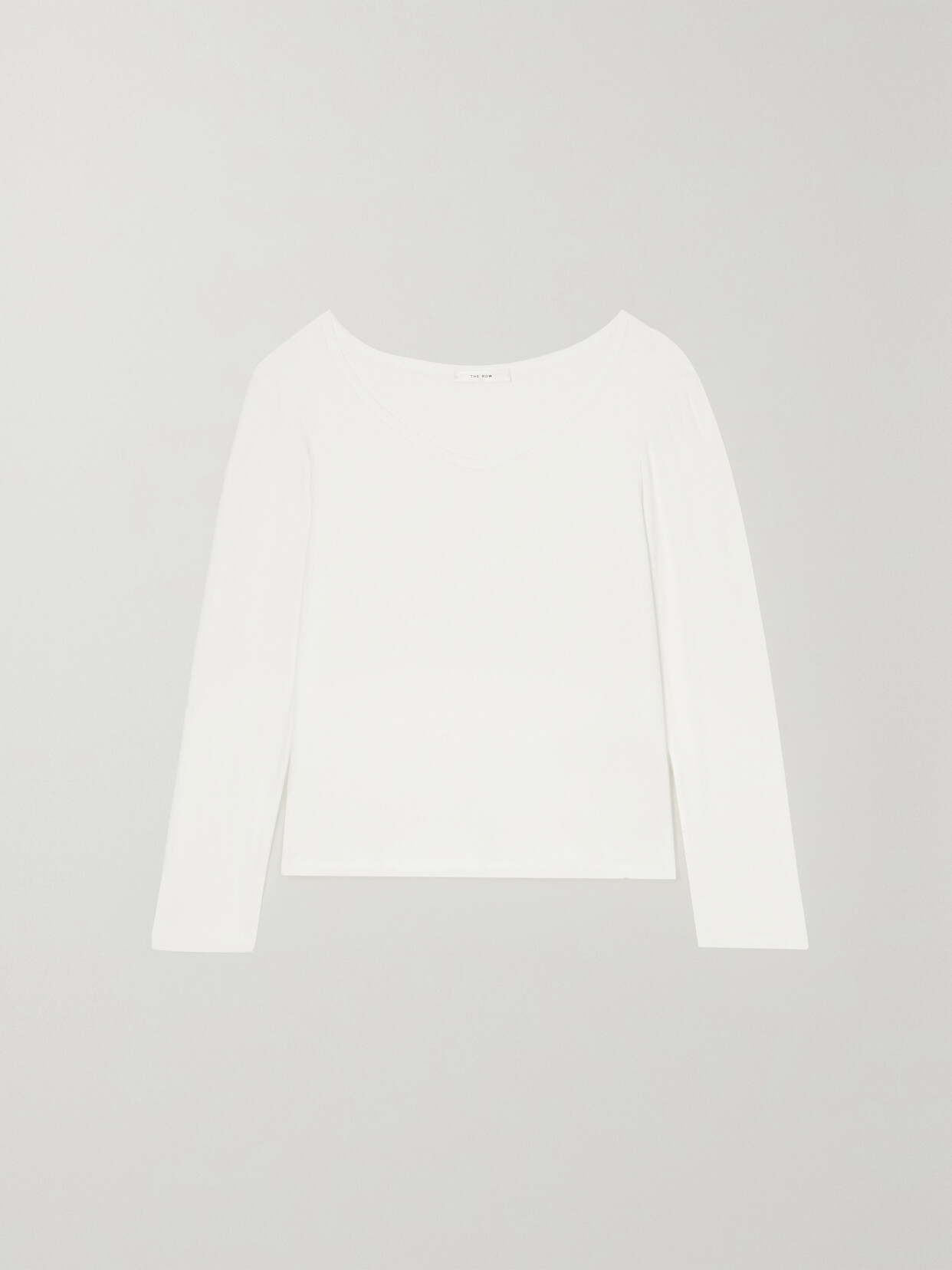 The Row Raya Stretch-jersey Top - White