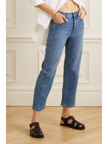 The Row Lesley mid-rise straight-leg jeans