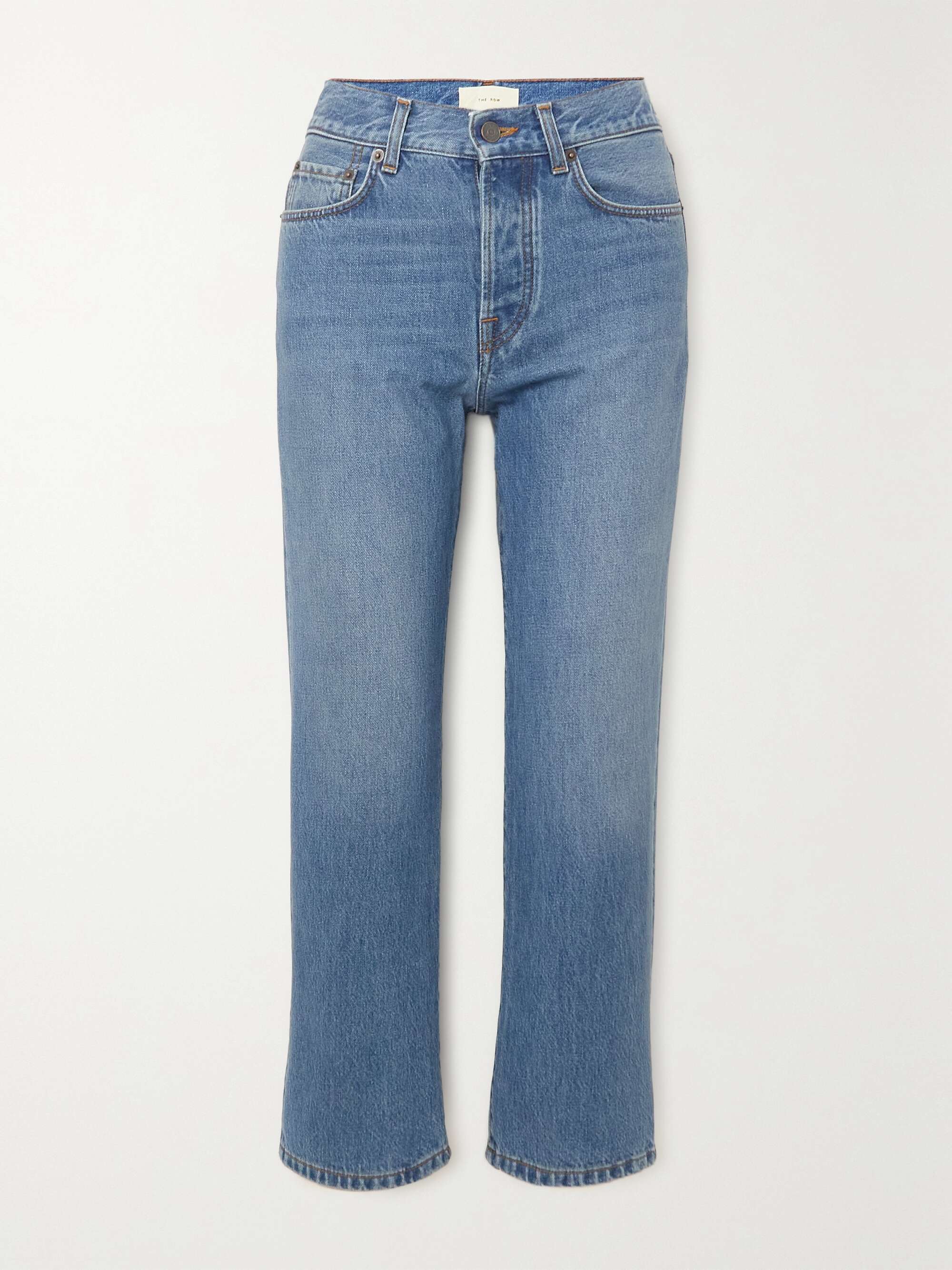 Lesley mid-rise straight-leg jeans