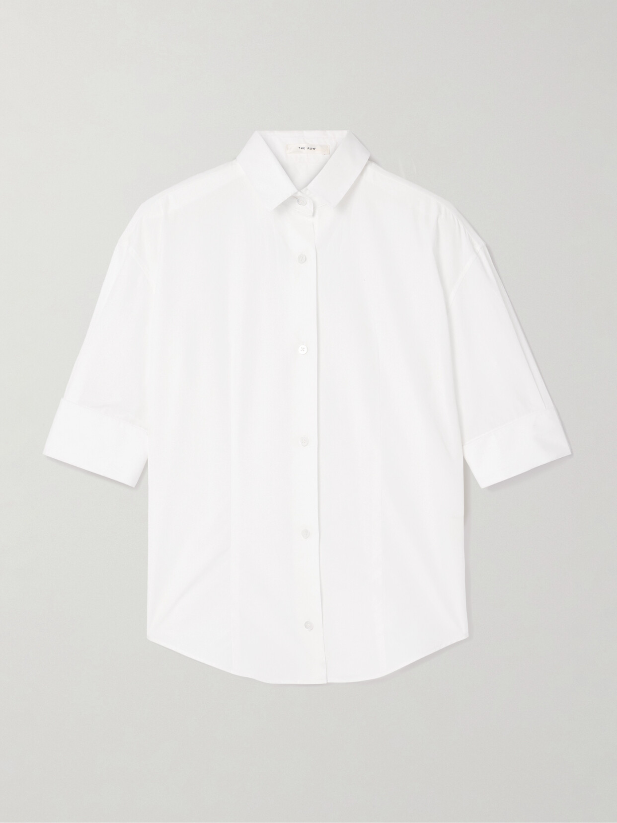 Shop The Row Carpazi Cotton-poplin Shirt In White