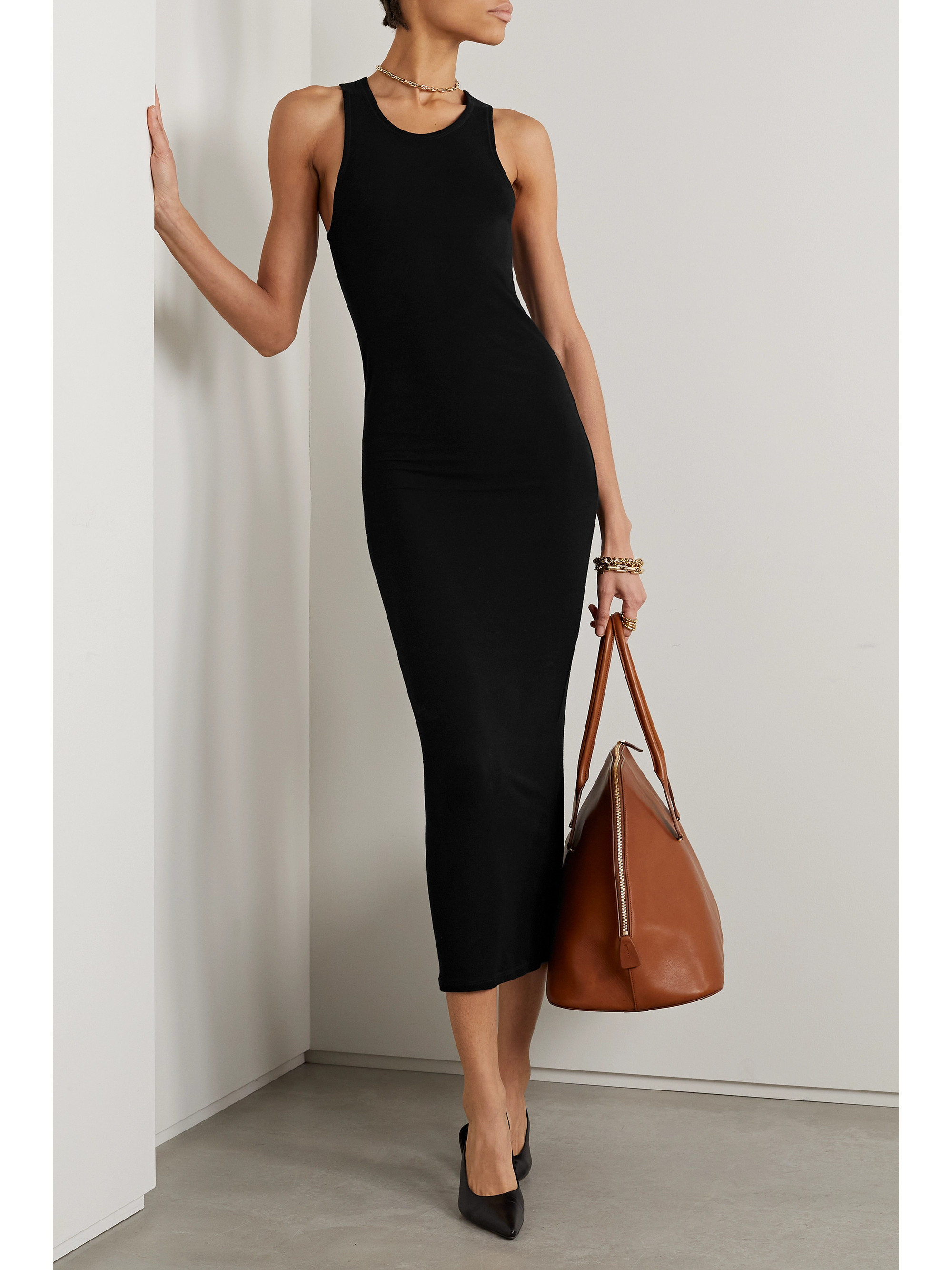 The Row Kean stretch-jersey midi dress