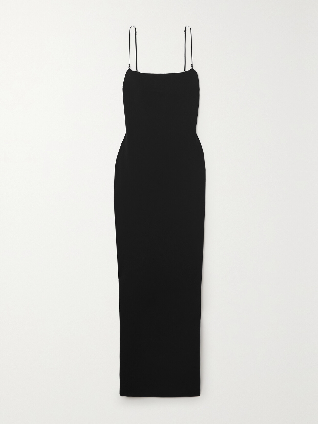 Shop The Row Sauble Stretch-scuba Maxi Dress In Black