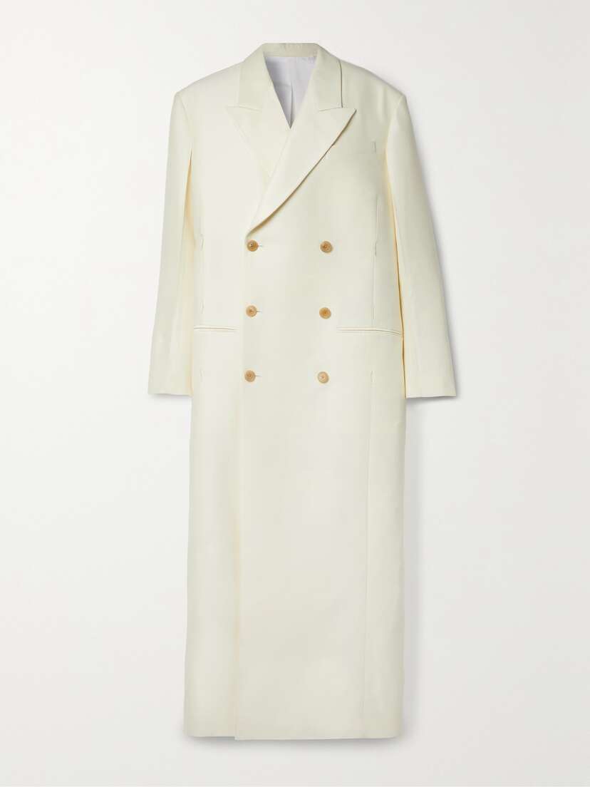 The Row Catena Oversized Wool And Silk-blend Cady Coat
