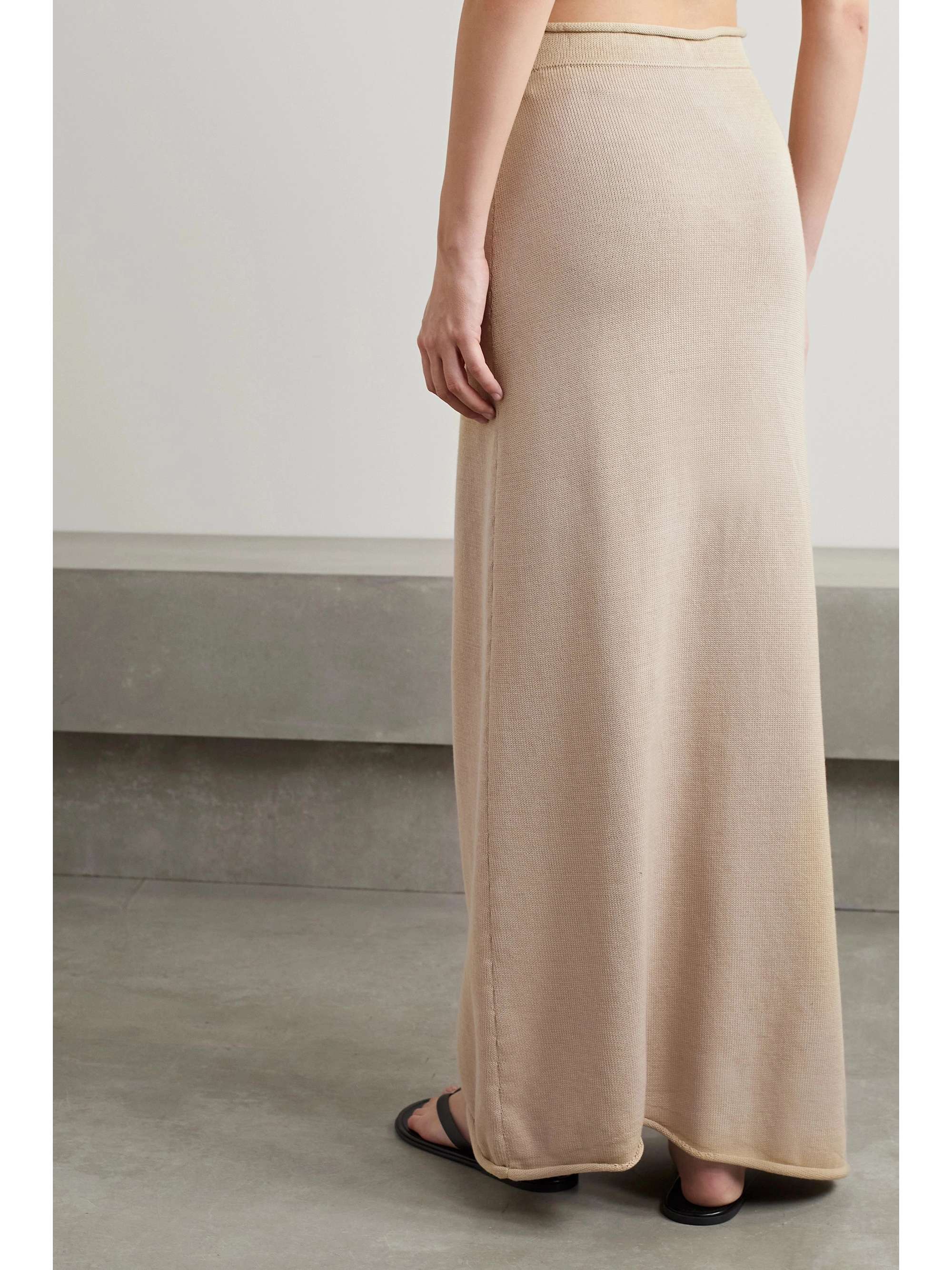 THE ROW Calista cotton maxi skirt