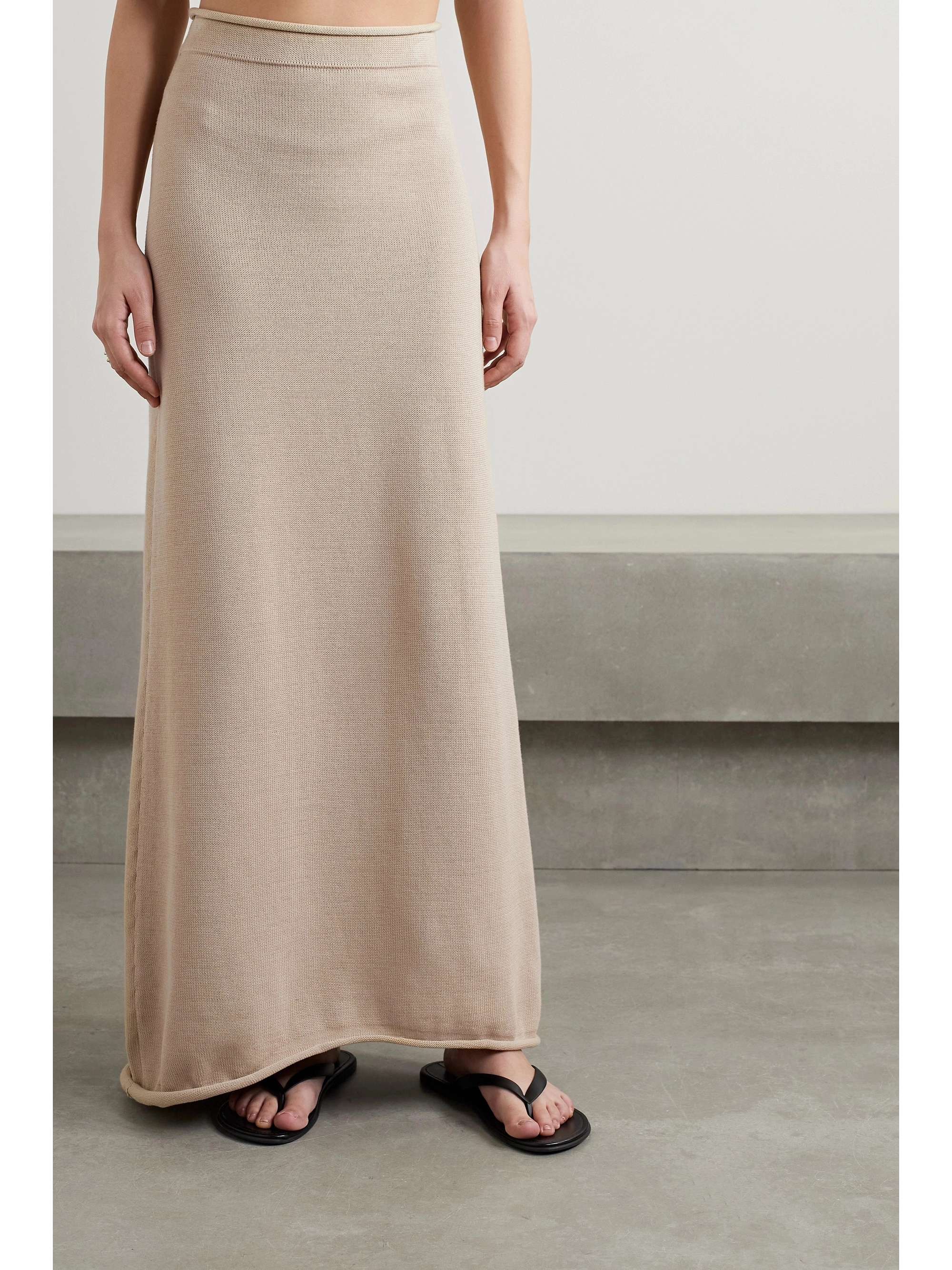 THE ROW Calista cotton maxi skirt