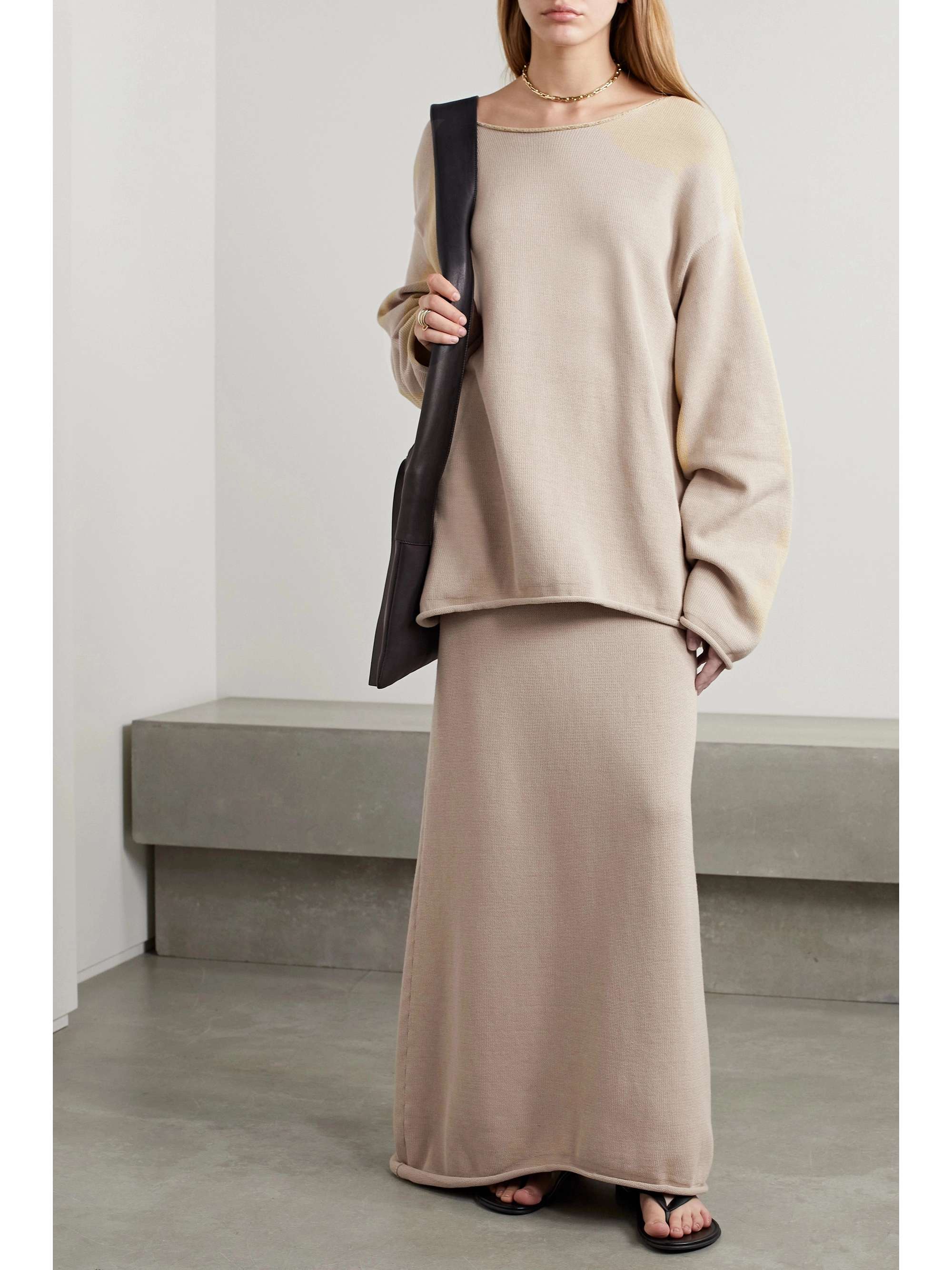 THE ROW Calista cotton maxi skirt