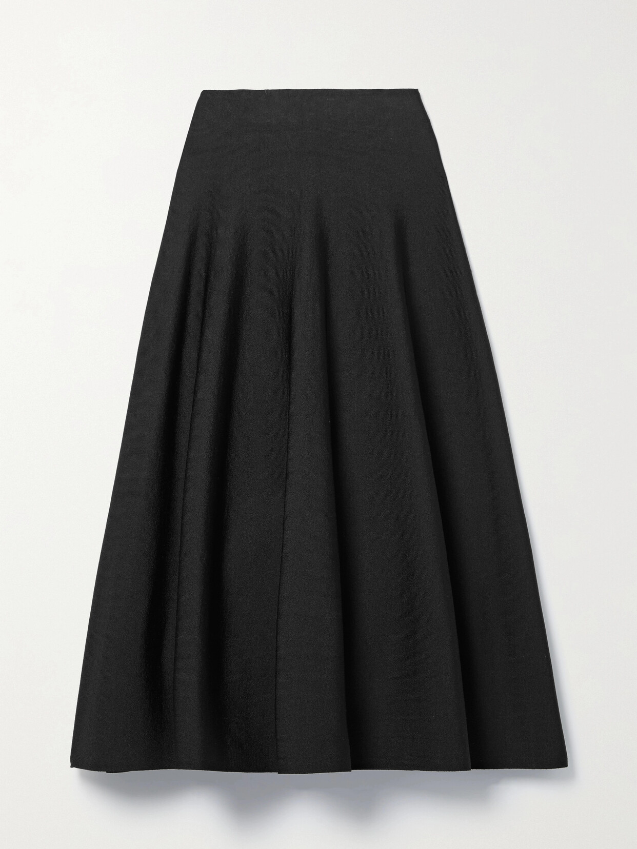 The Row - Cindy Stretch-knit Midi Skirt - Black