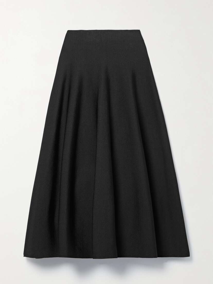 The Row Cindy Stretch-knit Midi Skirt - x large