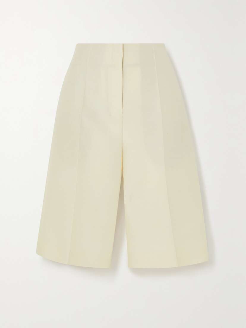 The Row Flash Wool And Silk-blend Shorts