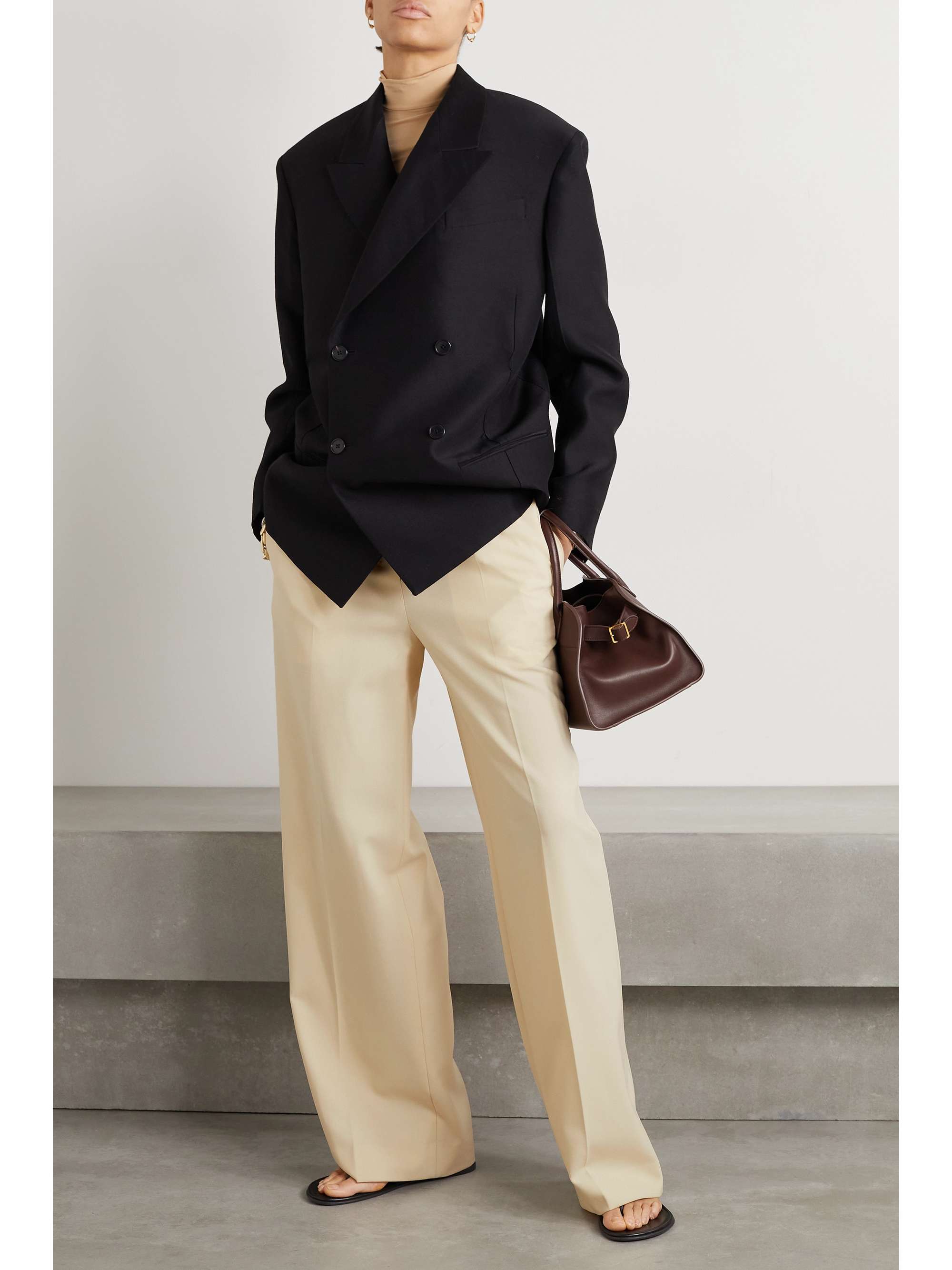 THE ROW Gordon wool wide-leg pants