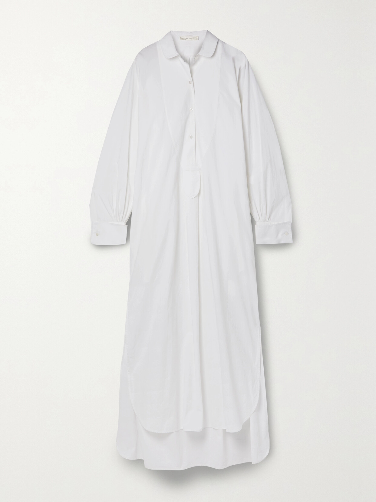 The Row Cosette Cotton-poplin Maxi Shirt Dress - Off-white