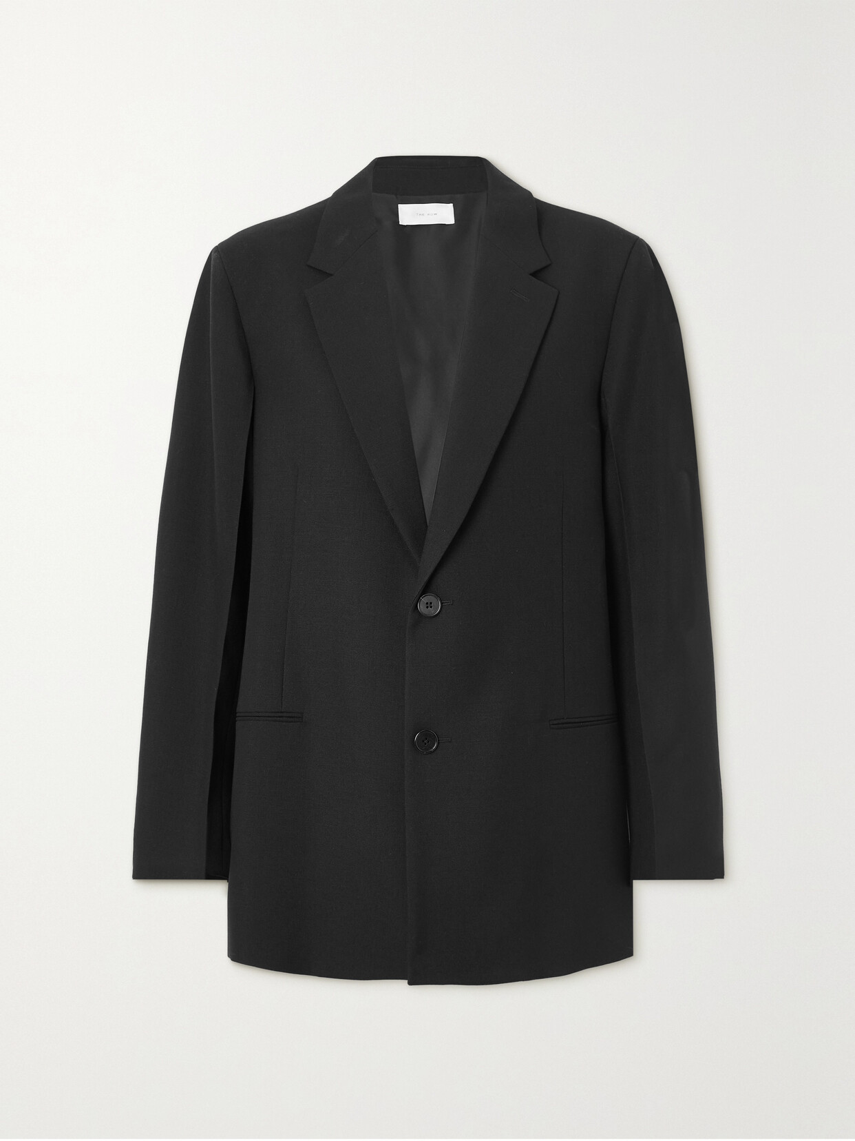 The Row - Clotho Oversized Grain De Poudre Wool And Mohair-blend Blazer - Black