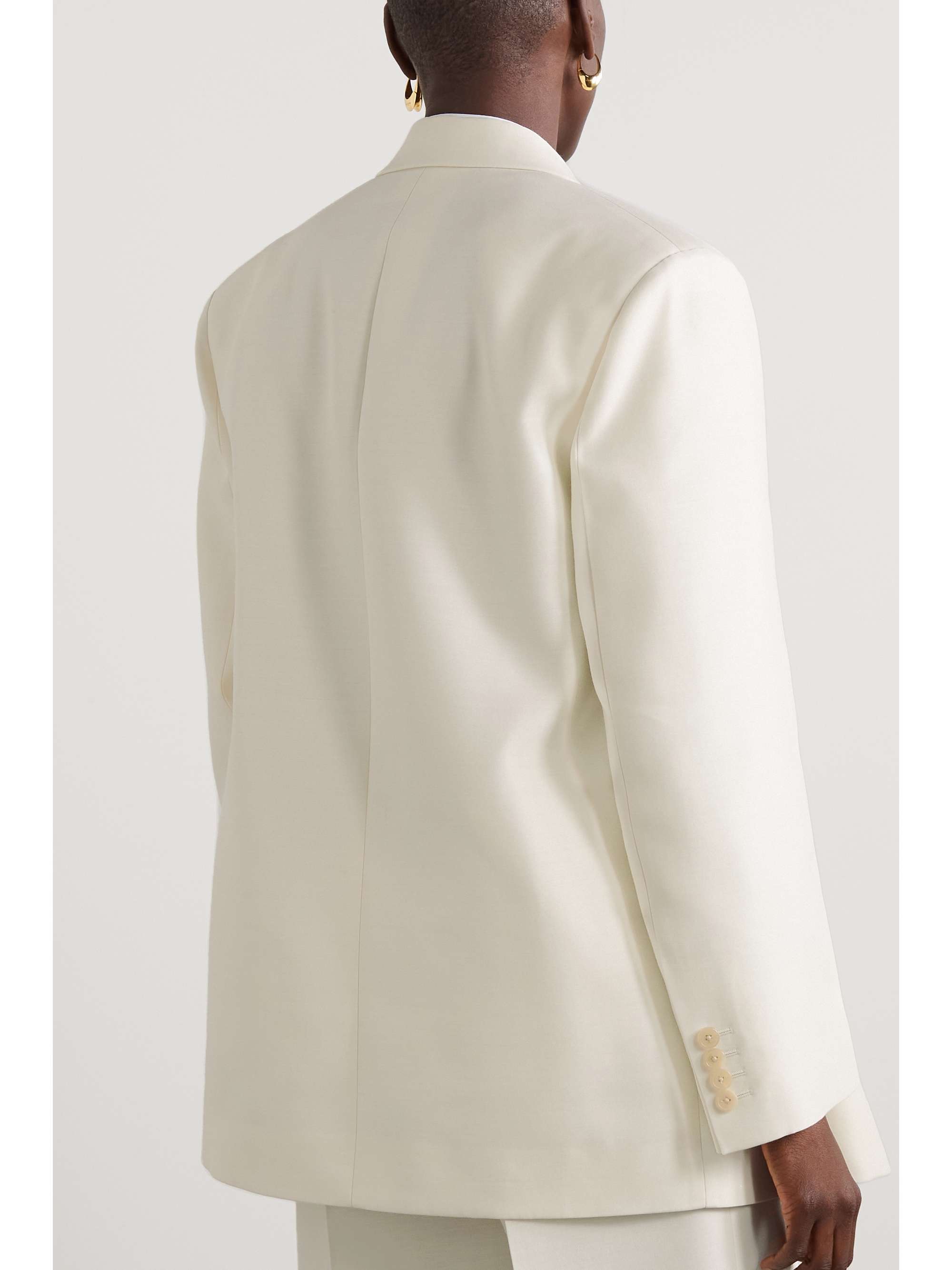 THE ROW Cosima wool and silk-blend cady blazer