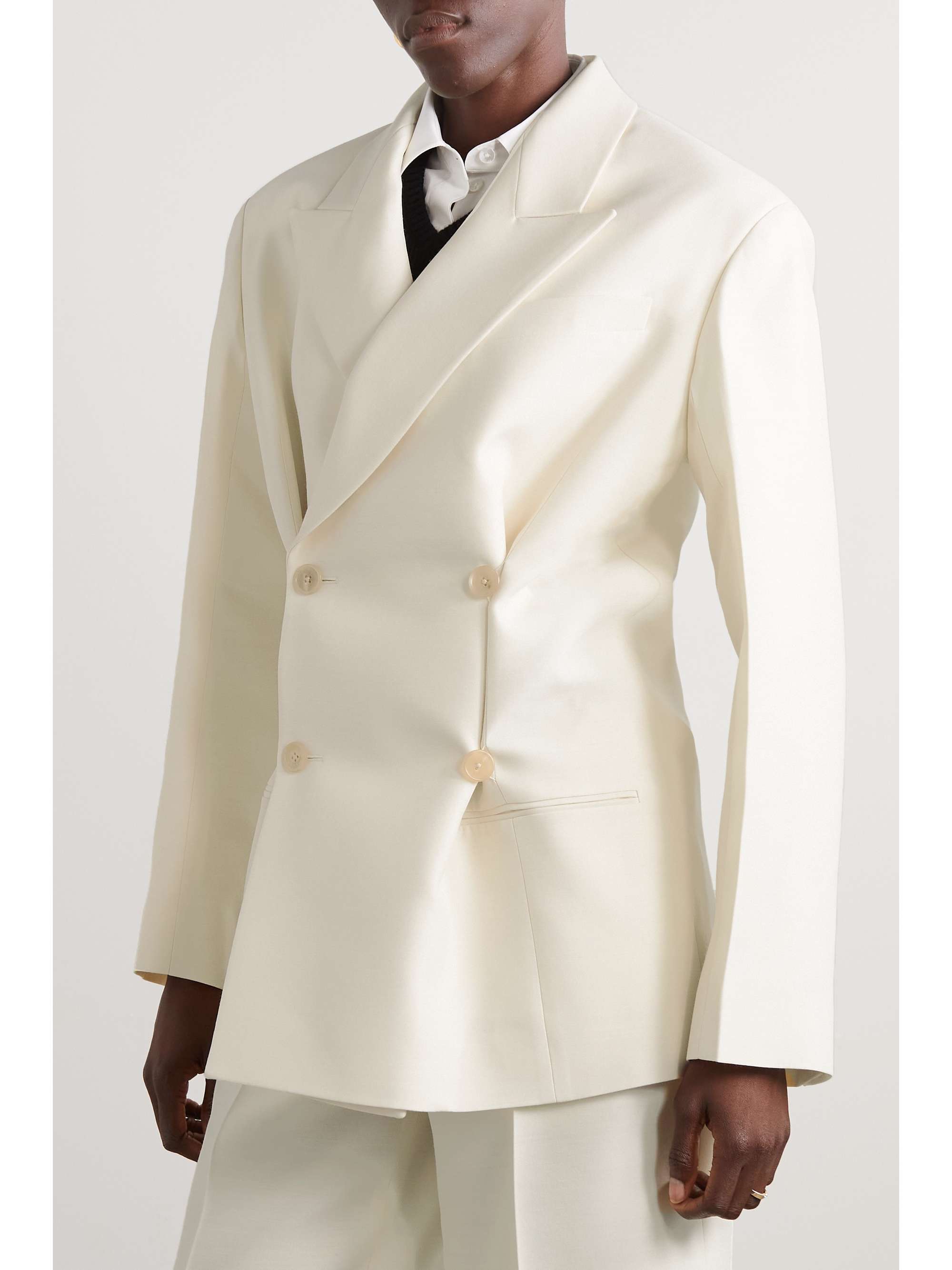 THE ROW Cosima wool and silk-blend cady blazer