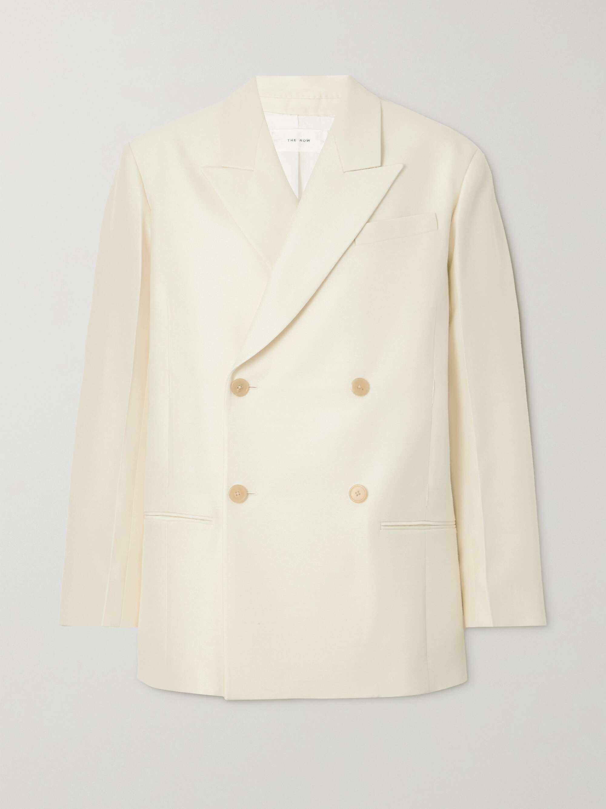 THE ROW Cosima wool and silk-blend cady blazer