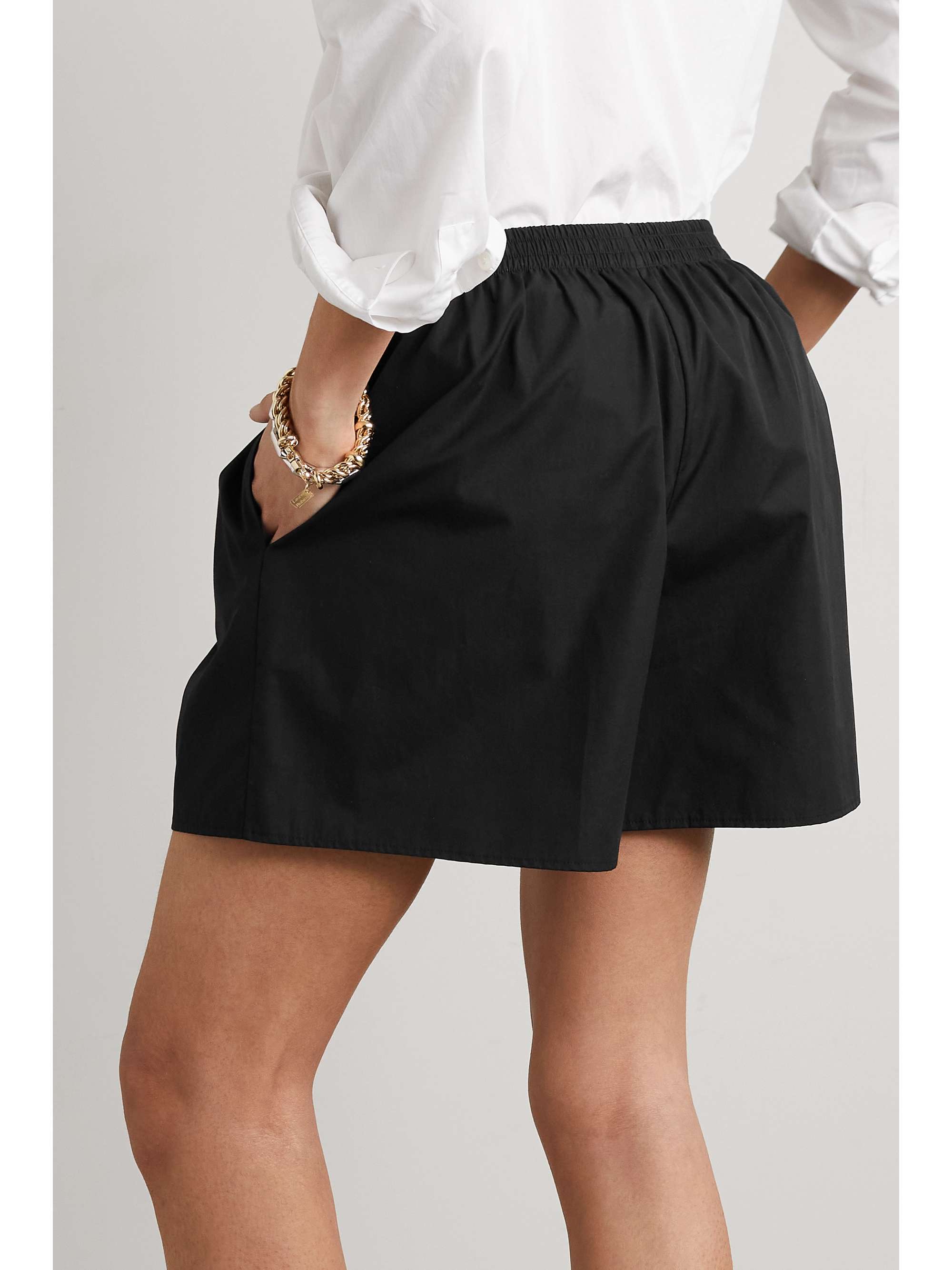 THE ROW Gunther cotton-blend shorts