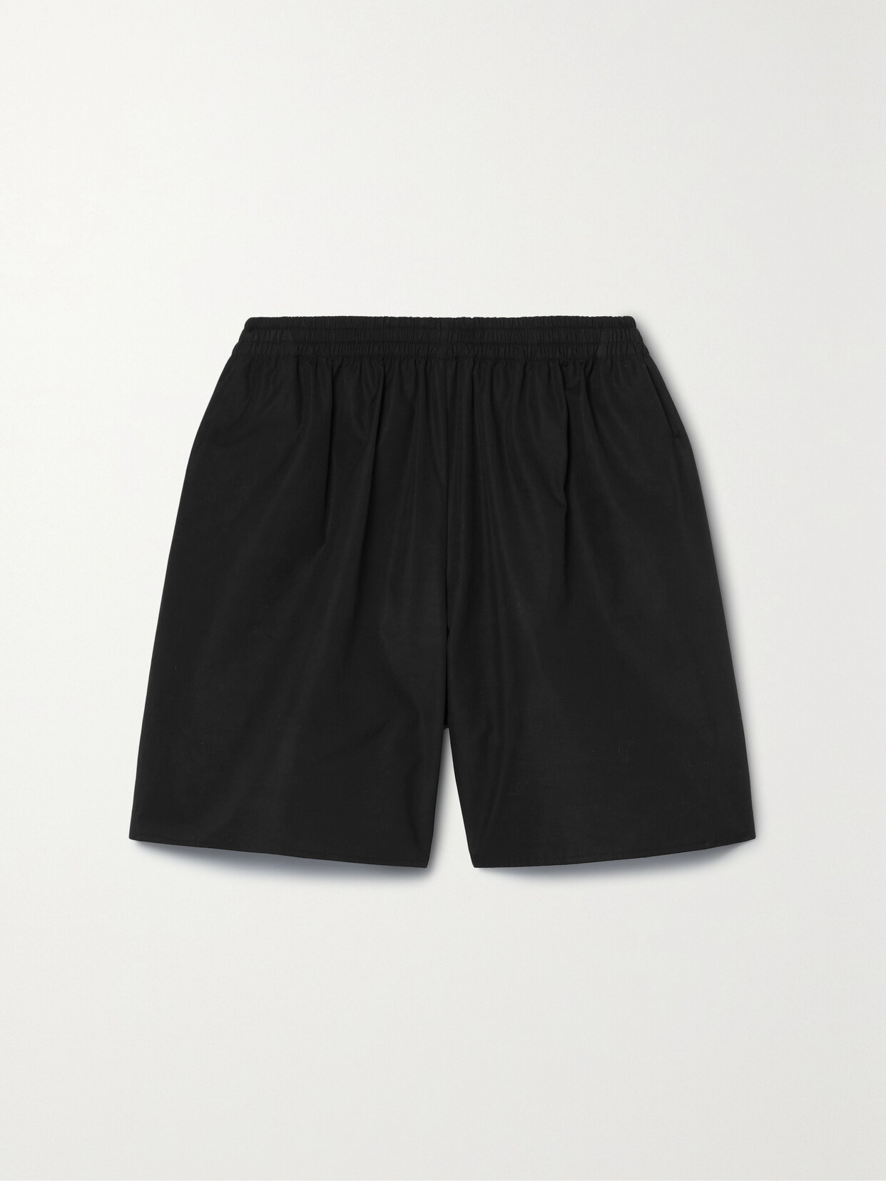 Shop The Row Gunther Cotton-blend Shorts In Black