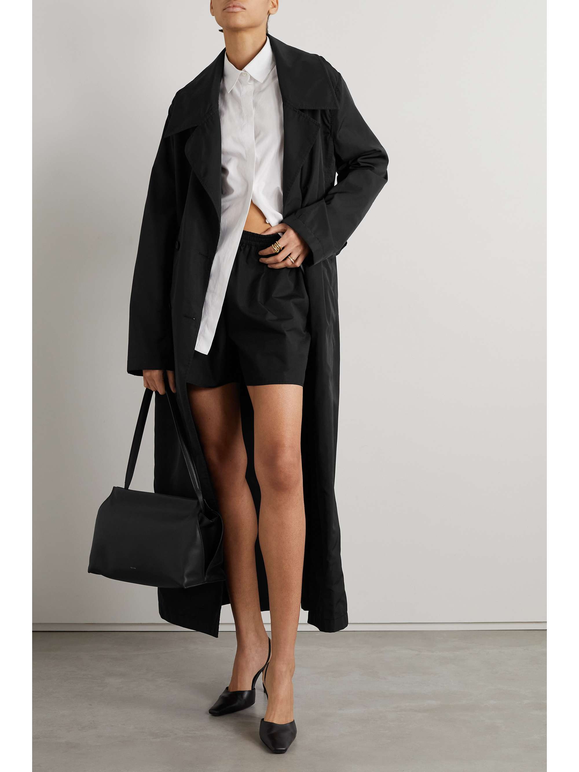 THE ROW Gunther cotton-blend shorts