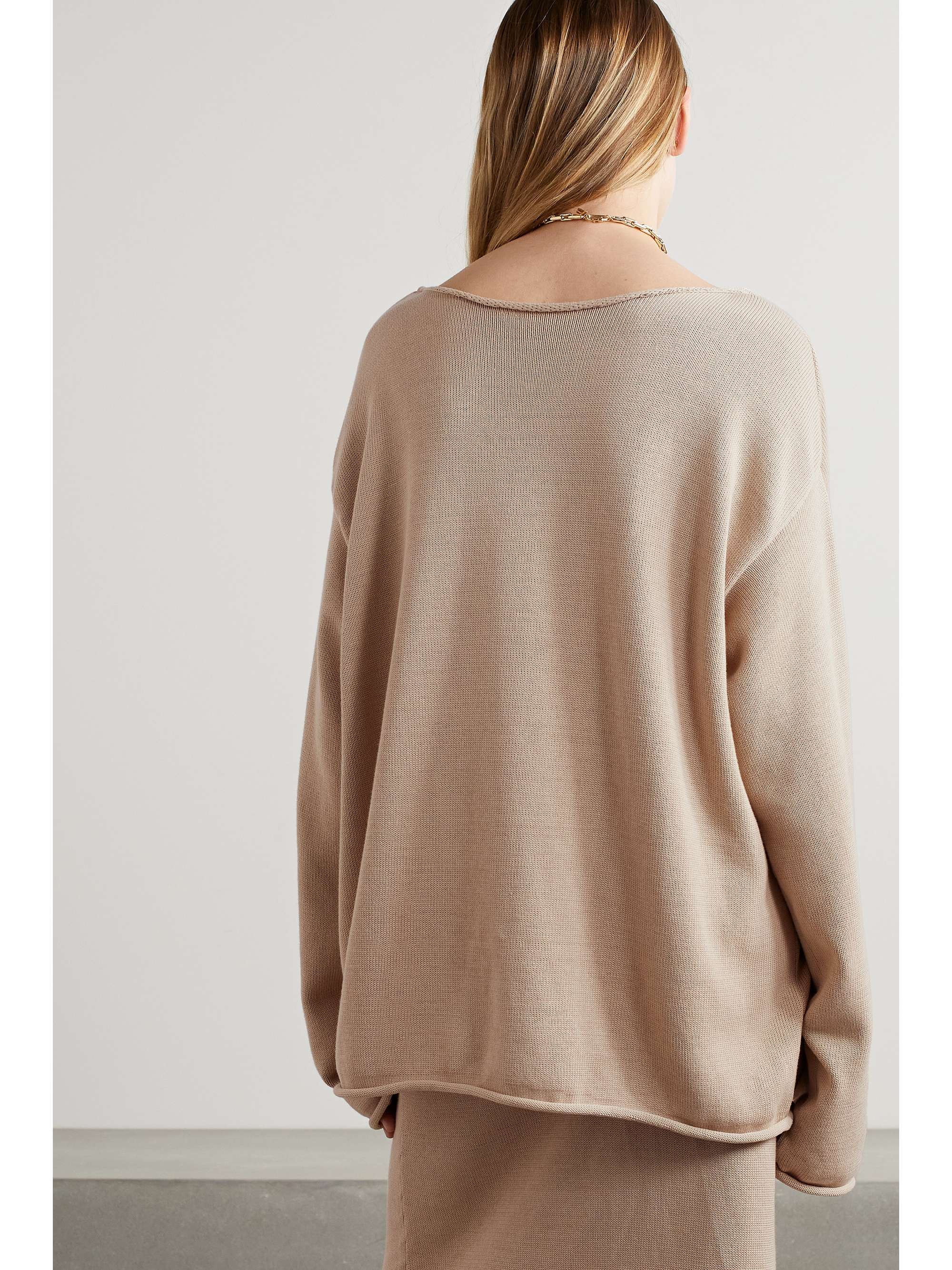 THE ROW Calas oversized cotton sweater