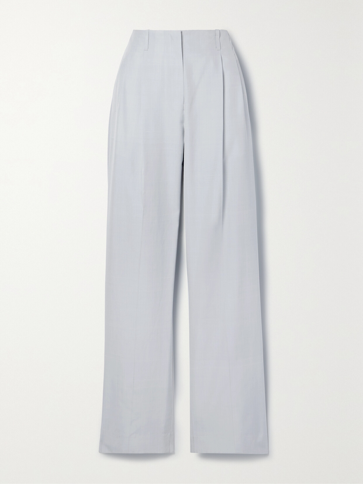 The Row Gaugin Pleated Silk Wide-leg Pants - White