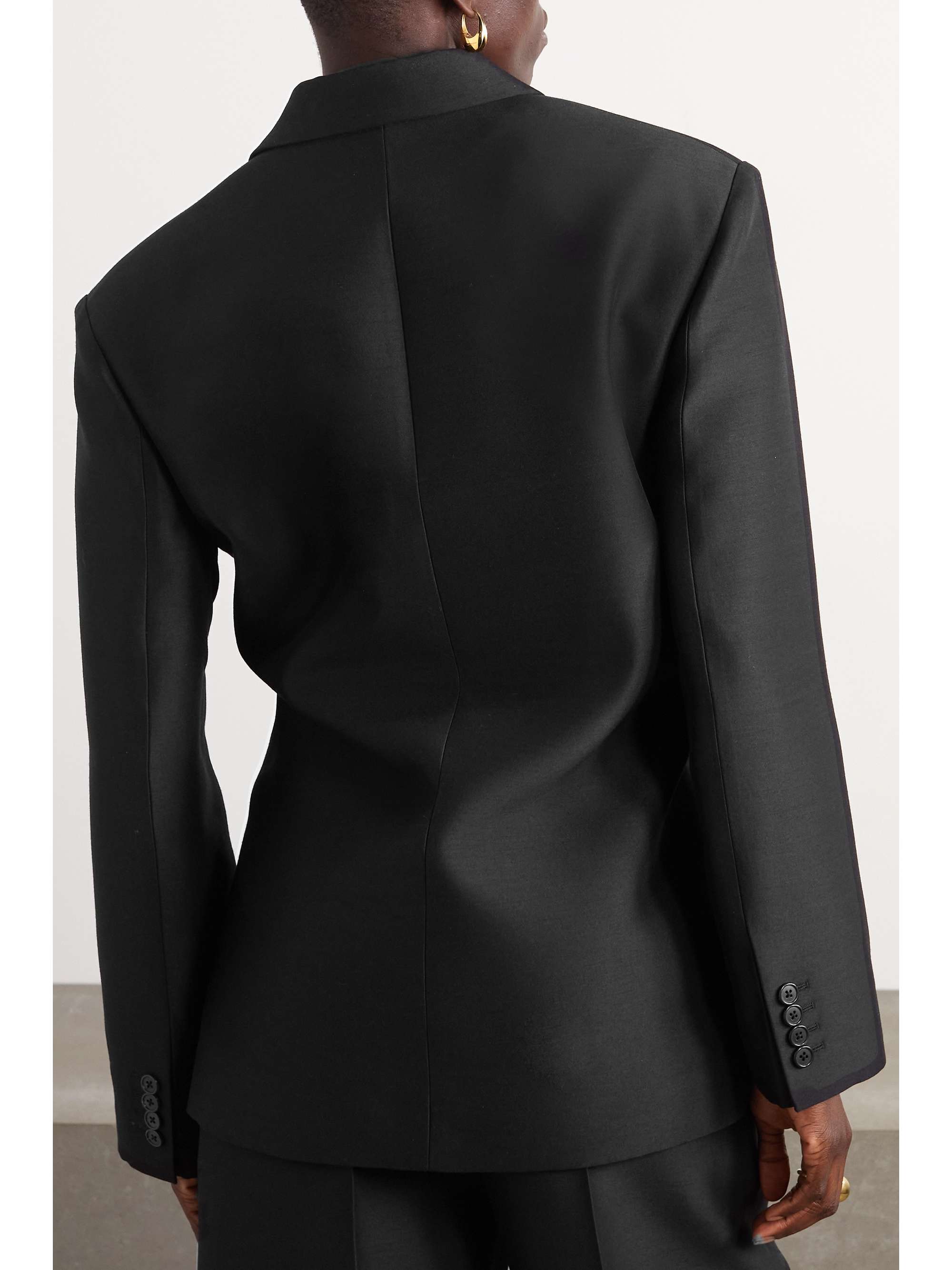 THE ROW Cosima wool and silk-blend cady blazer