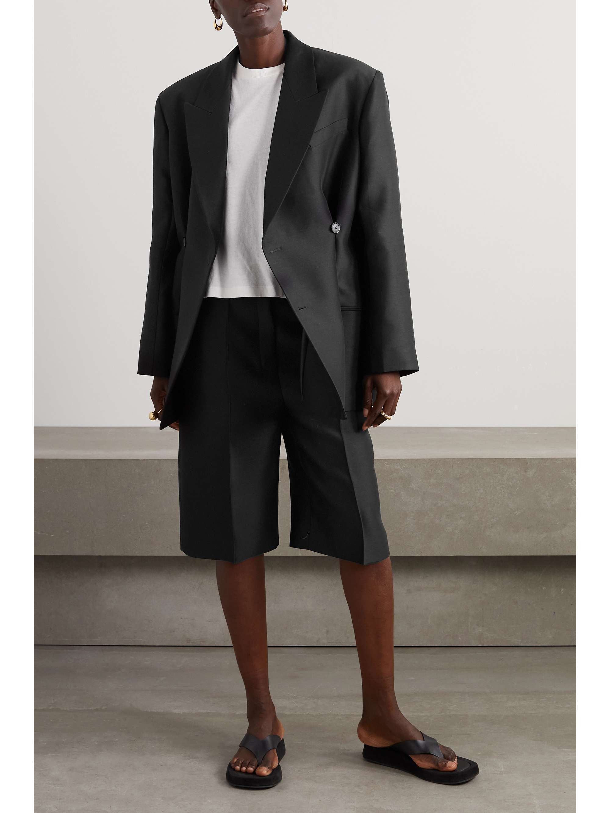 THE ROW Cosima wool and silk-blend cady blazer
