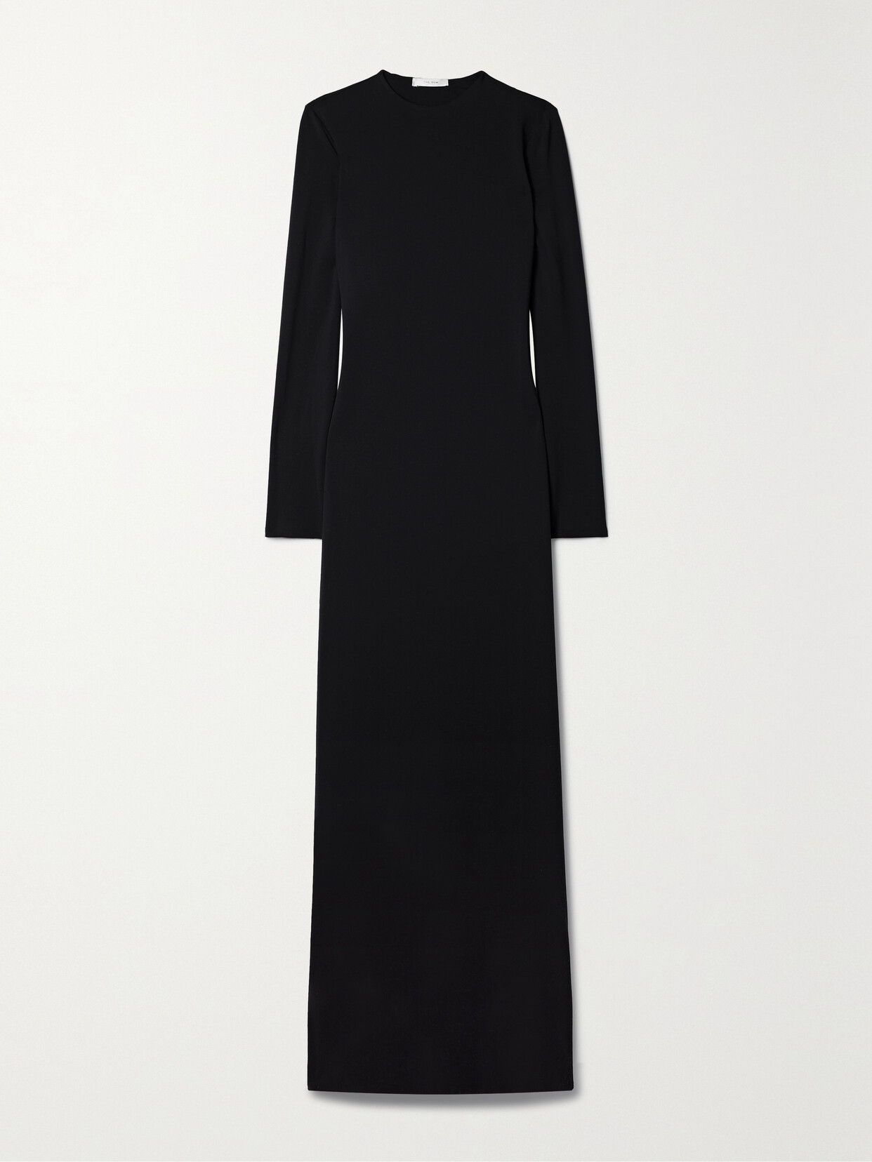 The Row Wai Stretch-jersey Maxi Dress In Black