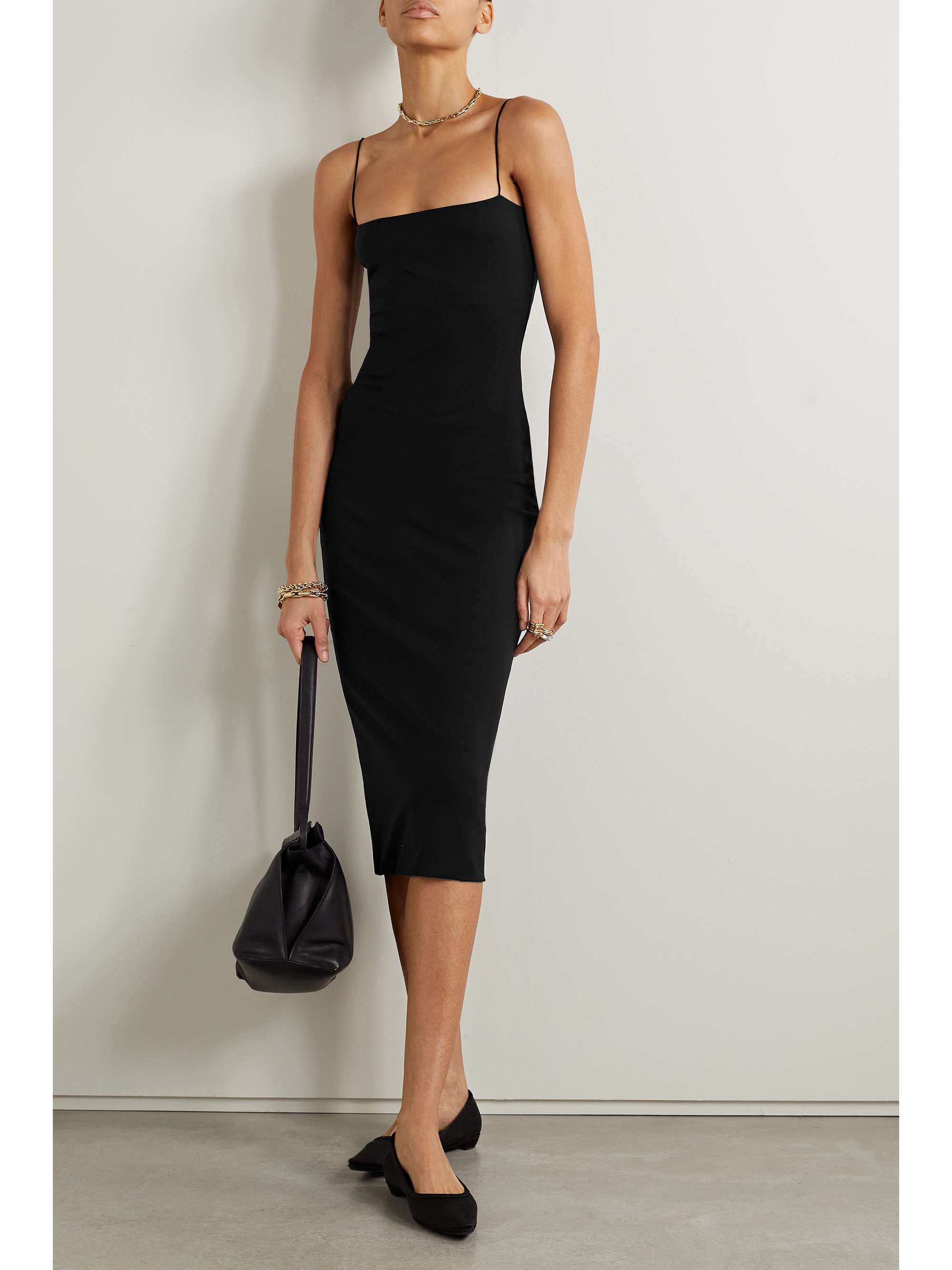 THE ROW Haku stretch-jersey midi dress