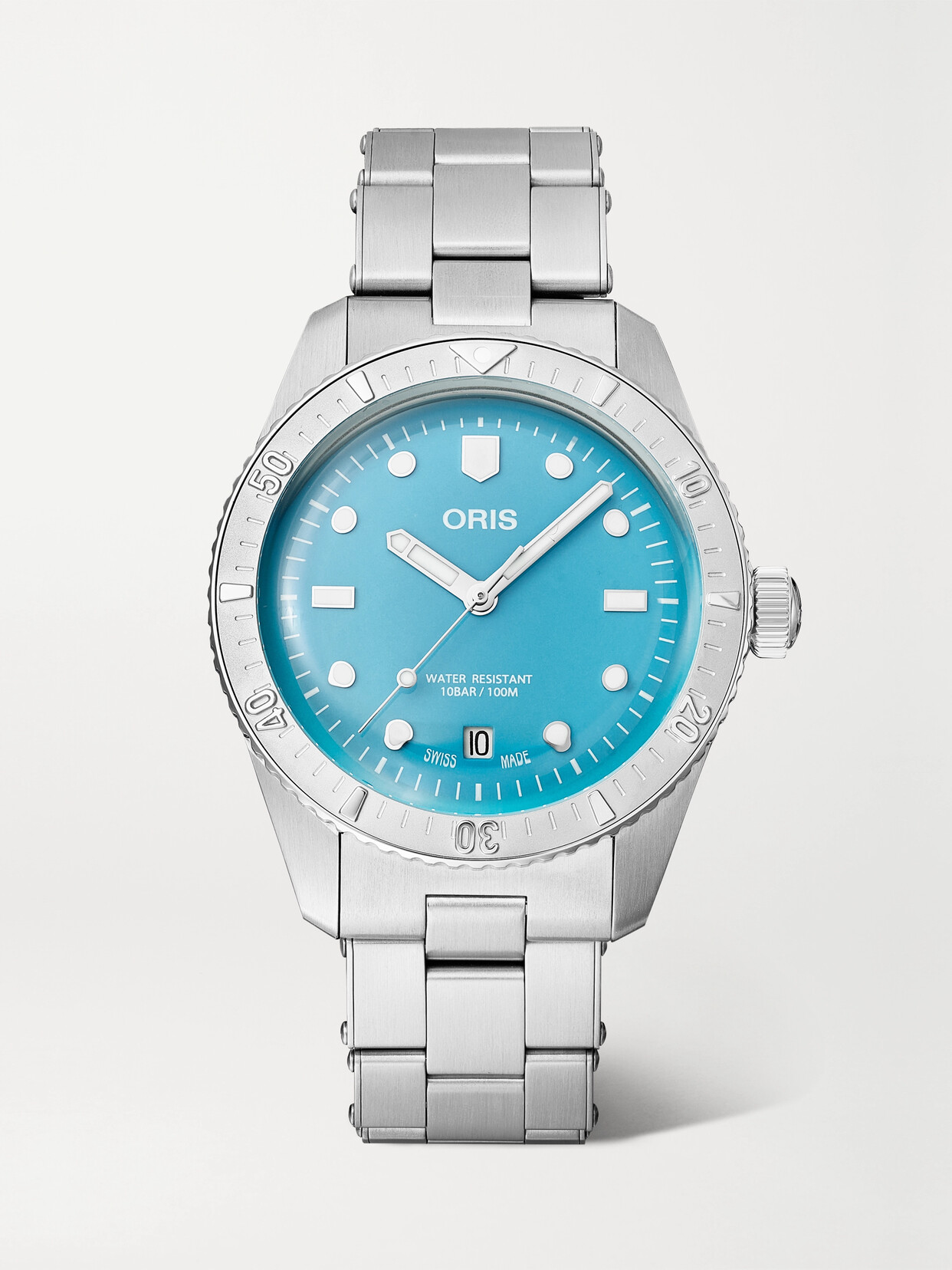 Oris Divers Sixty-five Automatic 38mm Stainless Steel Watch In Blue