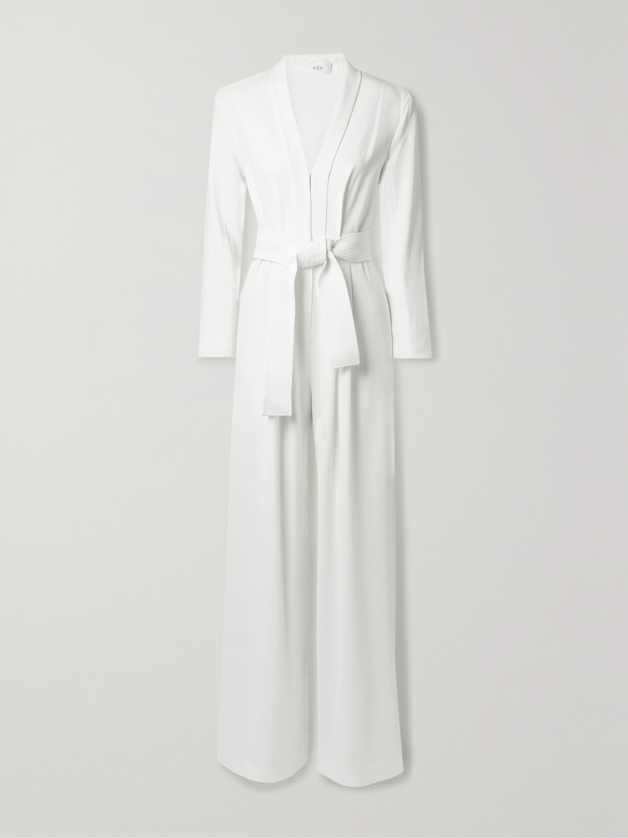 A.L.C. - Kieran Ii Belted Cady Jumpsuit - White