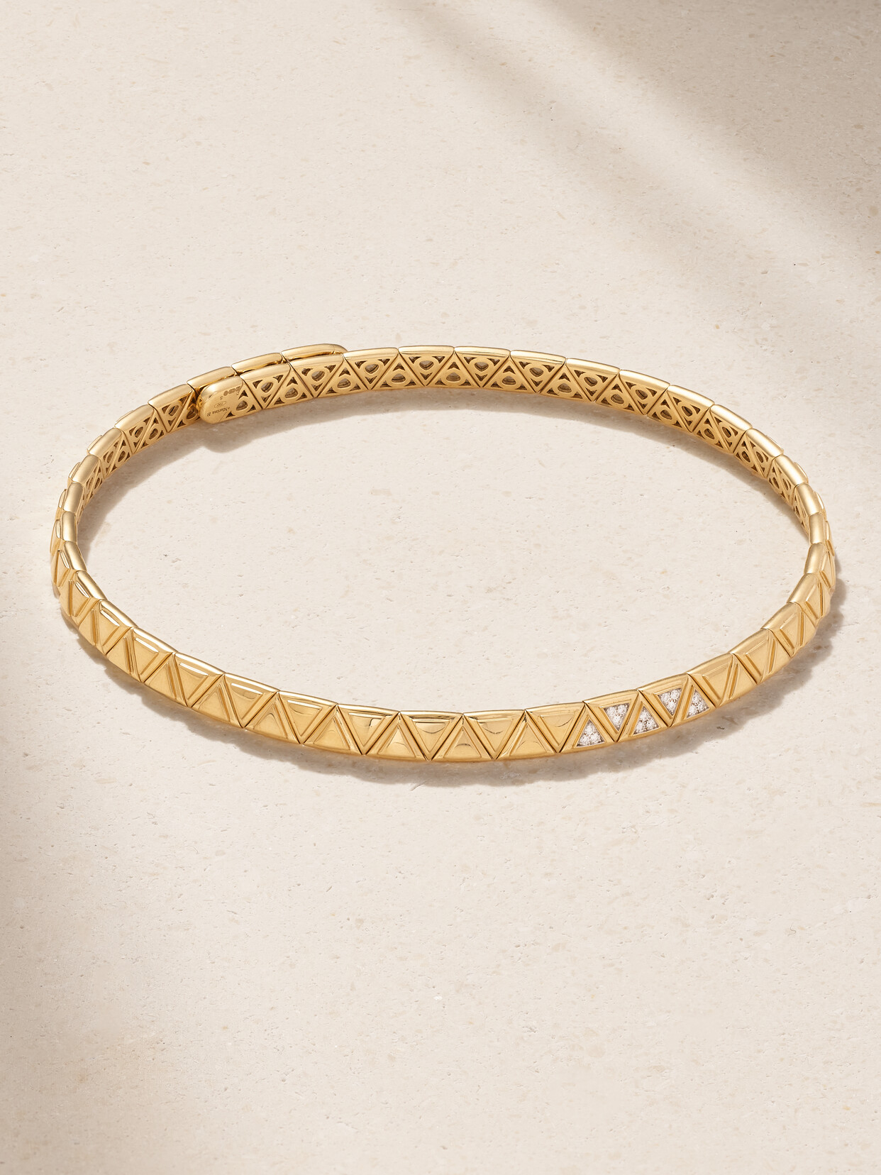 Marina B Triangoli 18-karat Gold Diamond Choker