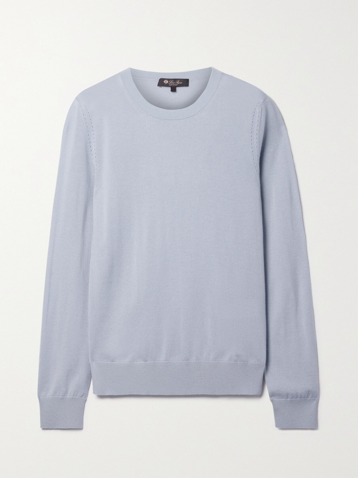 Shop Loro Piana Cashmere Sweater In Blue