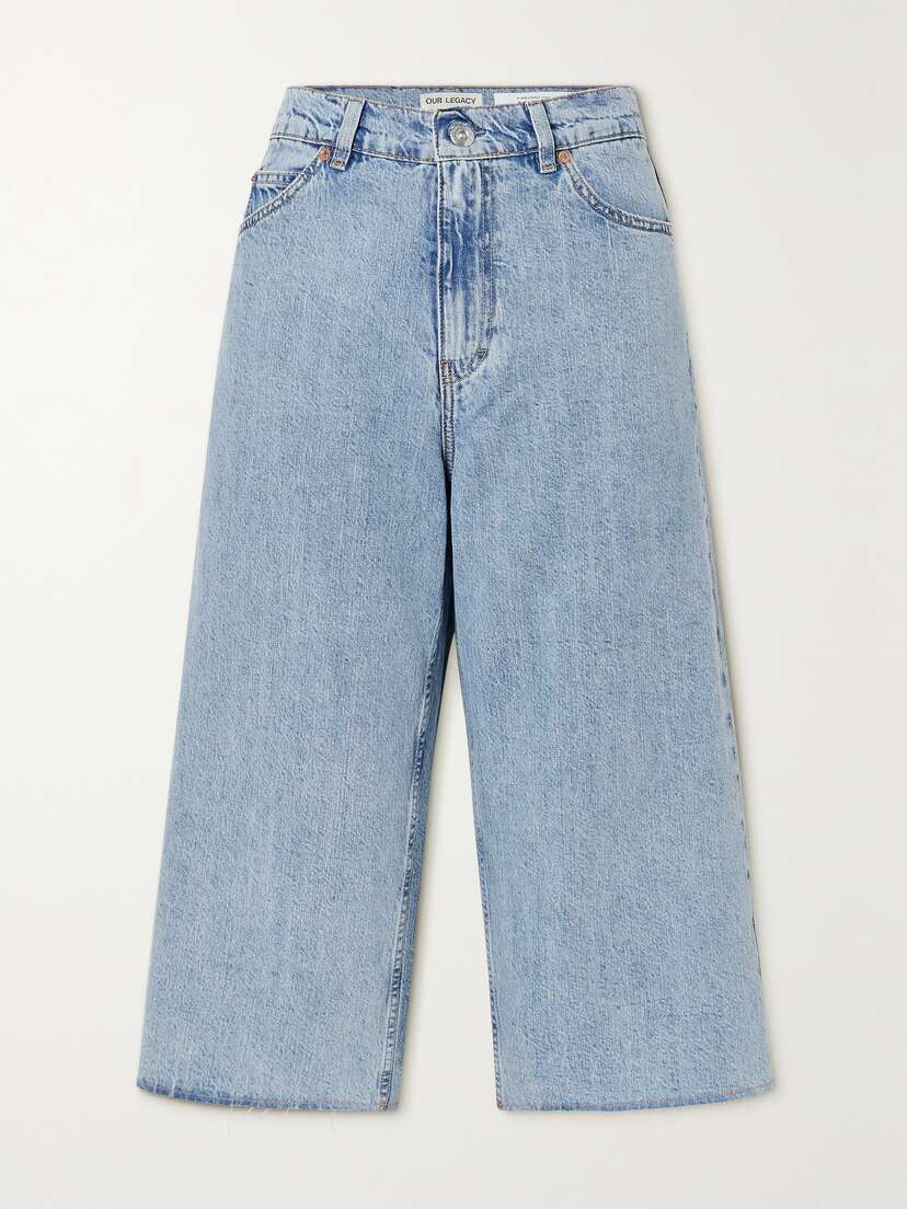 Our Legacy Rider Frayed Denim Shorts