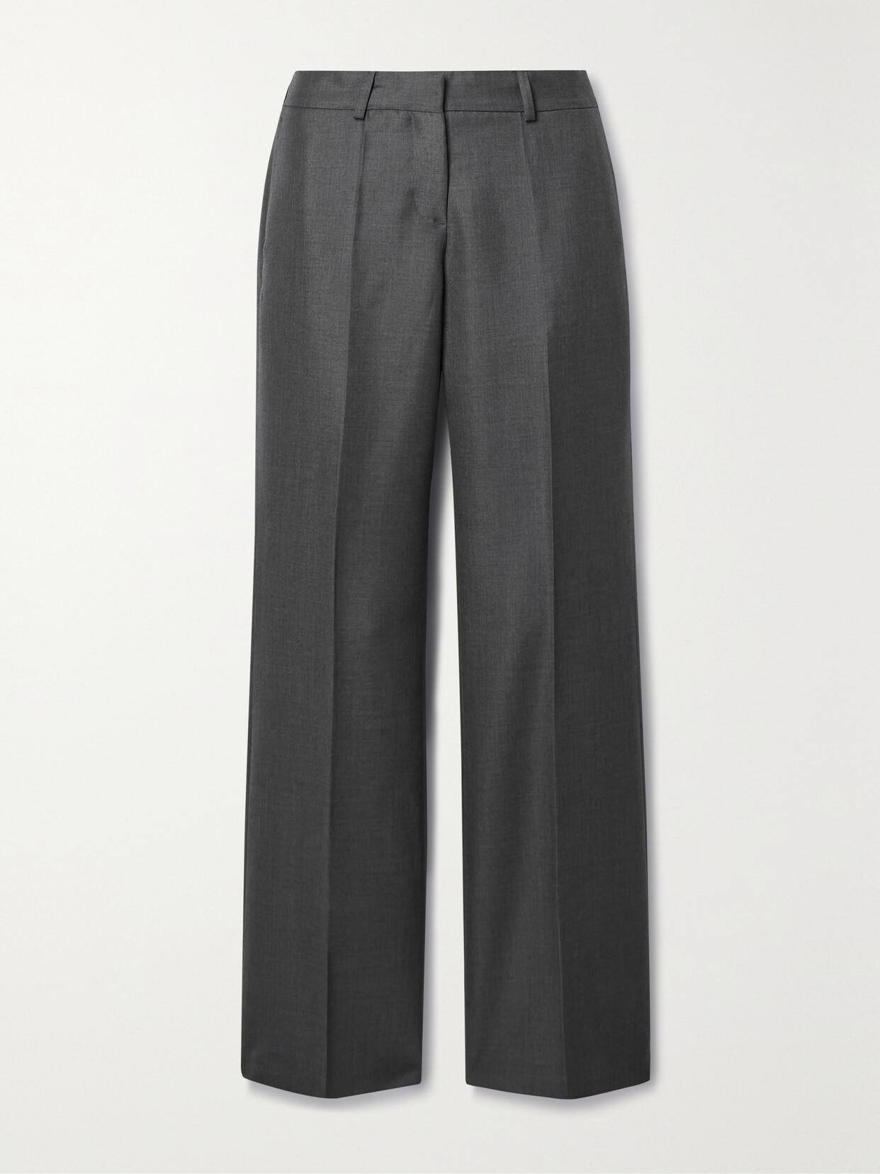 Our Legacy Wool-blend Twill Straight-leg Pants In Gray