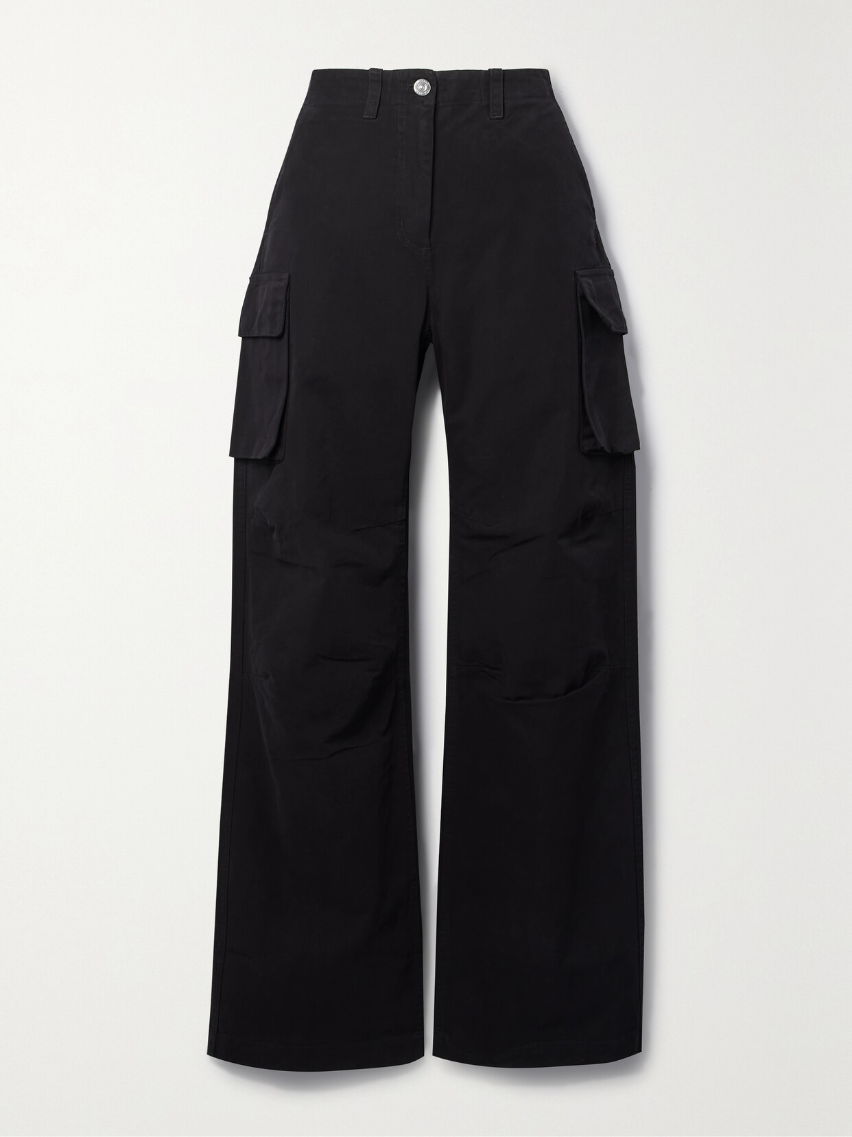 Our Legacy Peak Cotton-canvas Straight-leg Cargo Trousers In Black