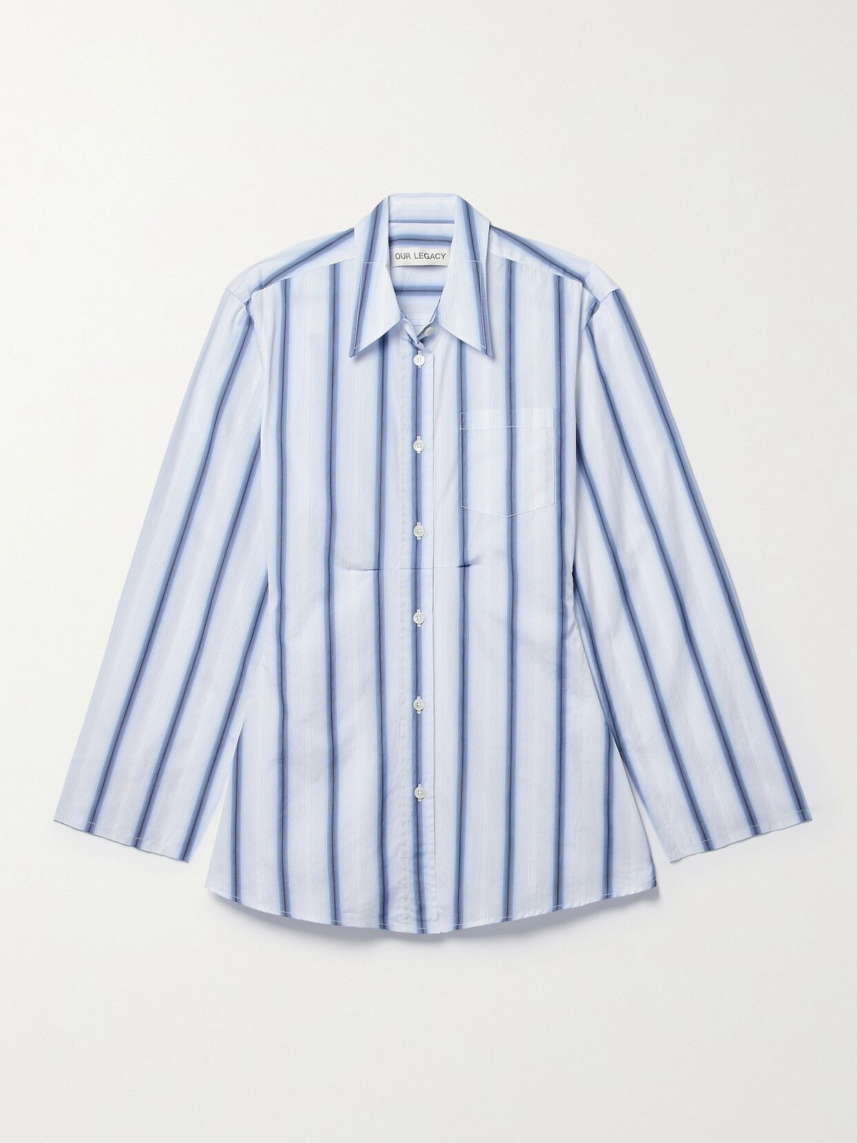 Our Legacy Daisy Striped Button-up Shirt In Blue
