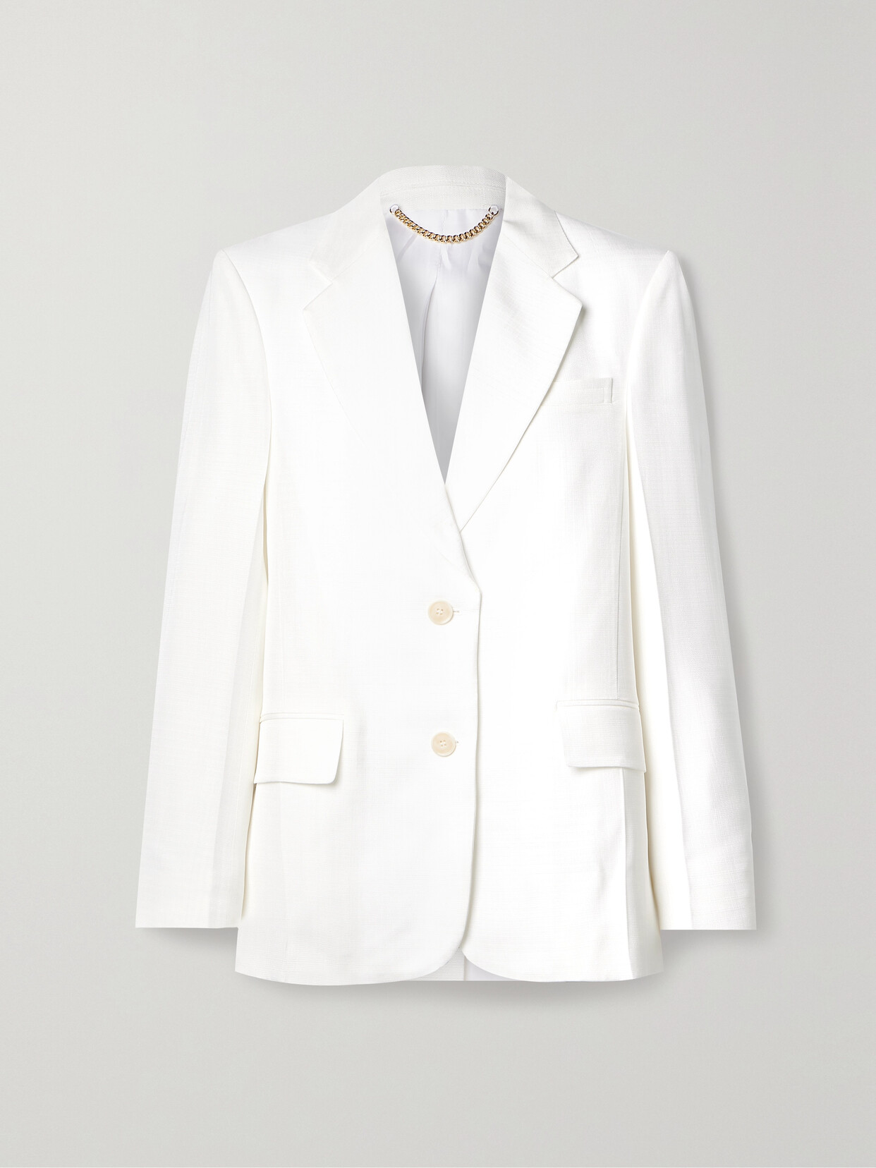 Victoria Beckham - Woven Blazer - White