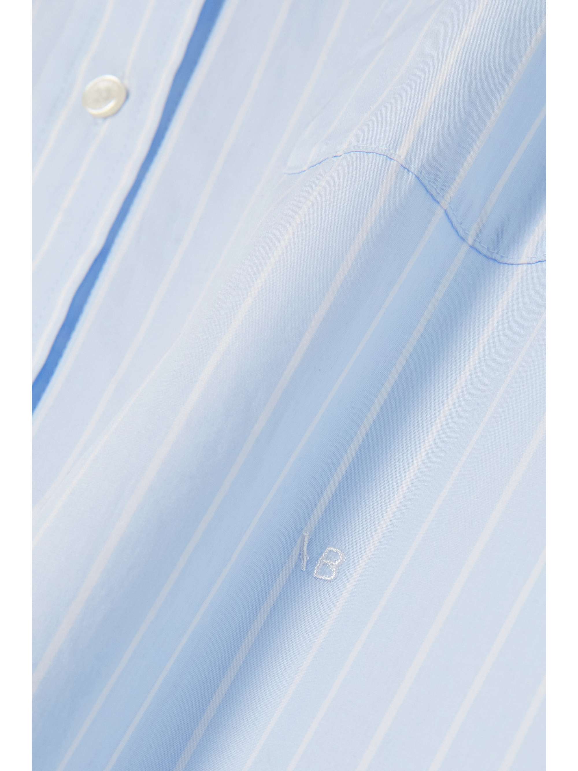 VICTORIA BECKHAM Oversized striped organic cotton-poplin shirt