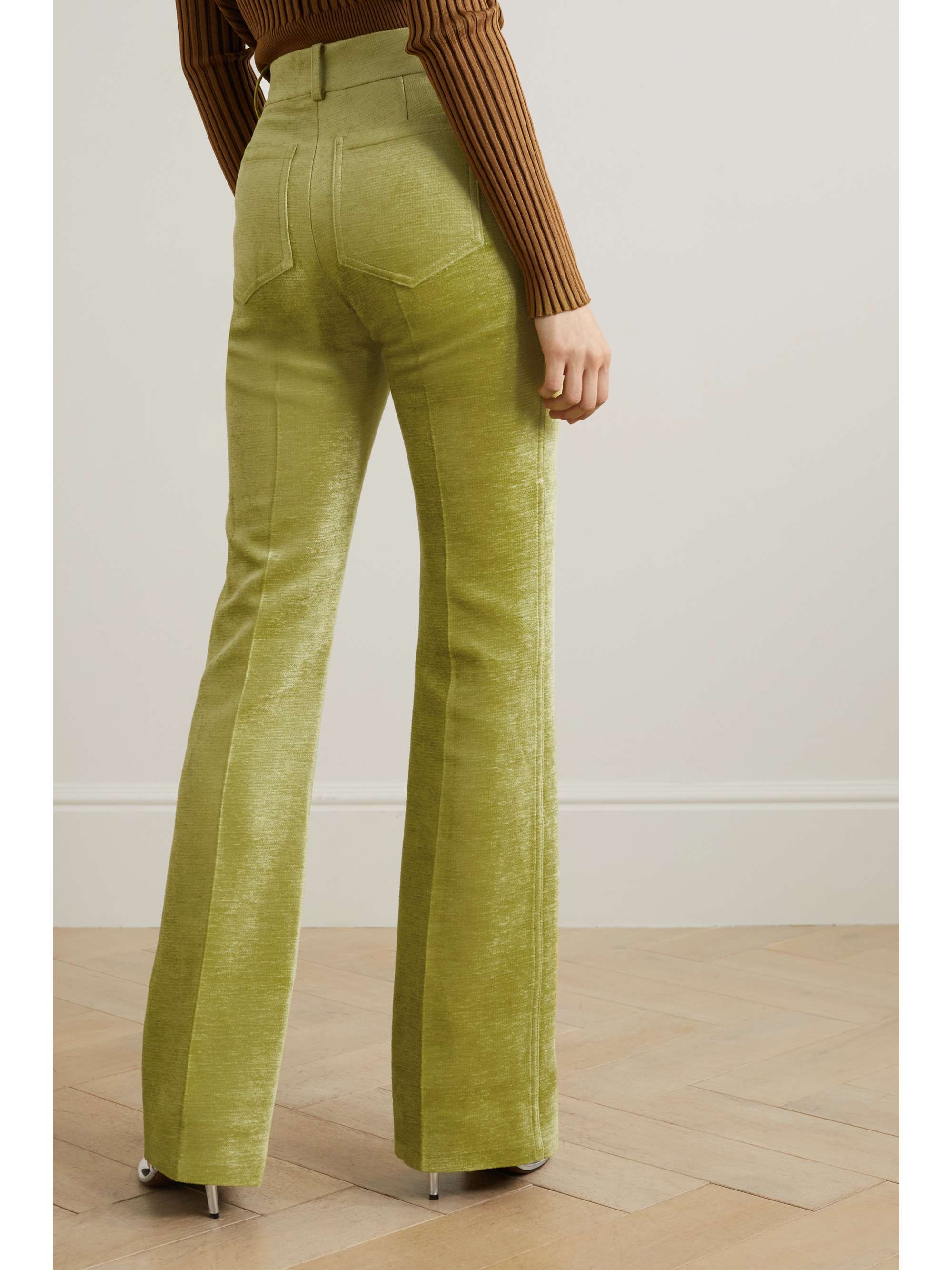 VICTORIA BECKHAM Chenille flared pants