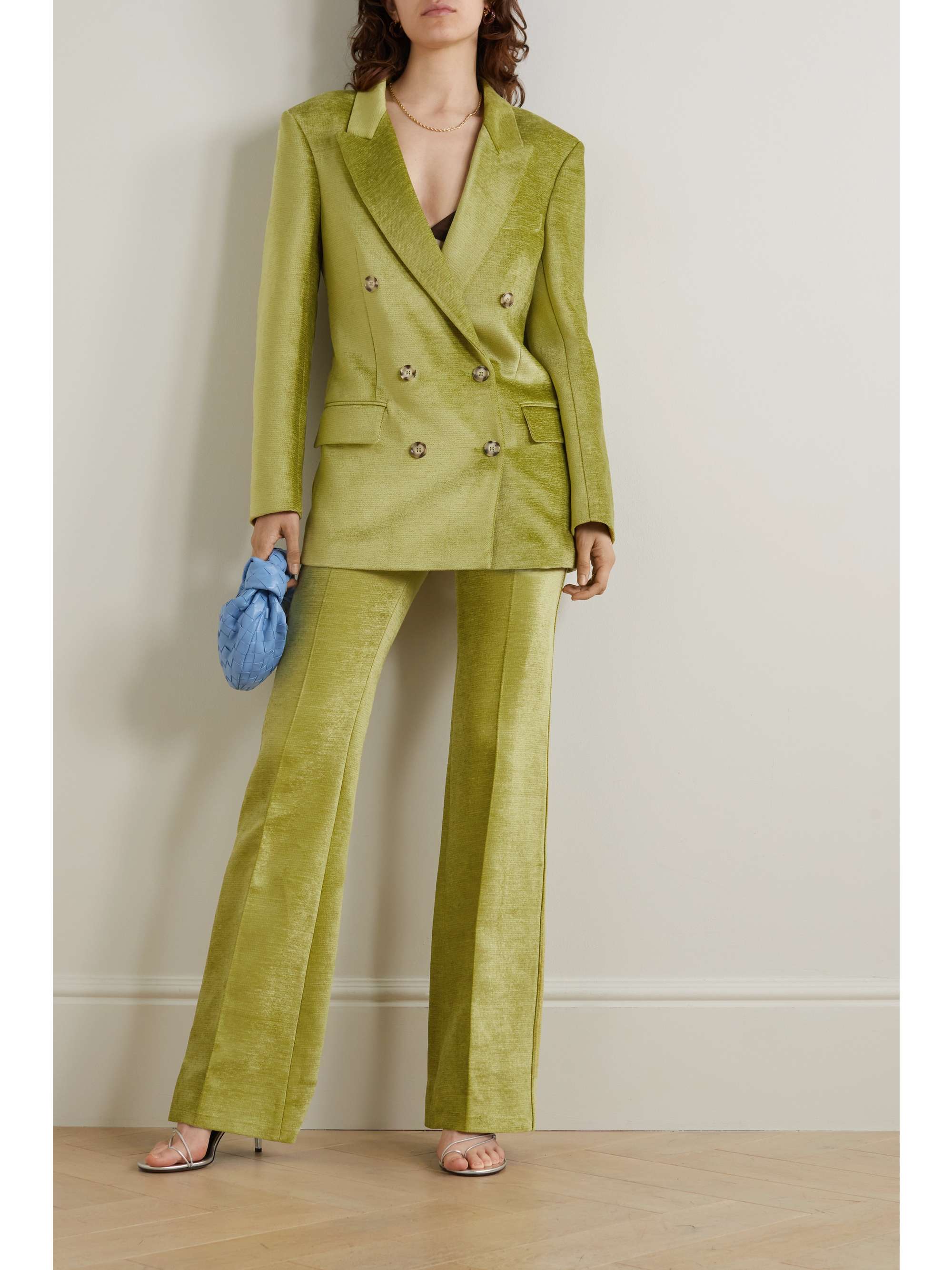 VICTORIA BECKHAM Chenille flared pants