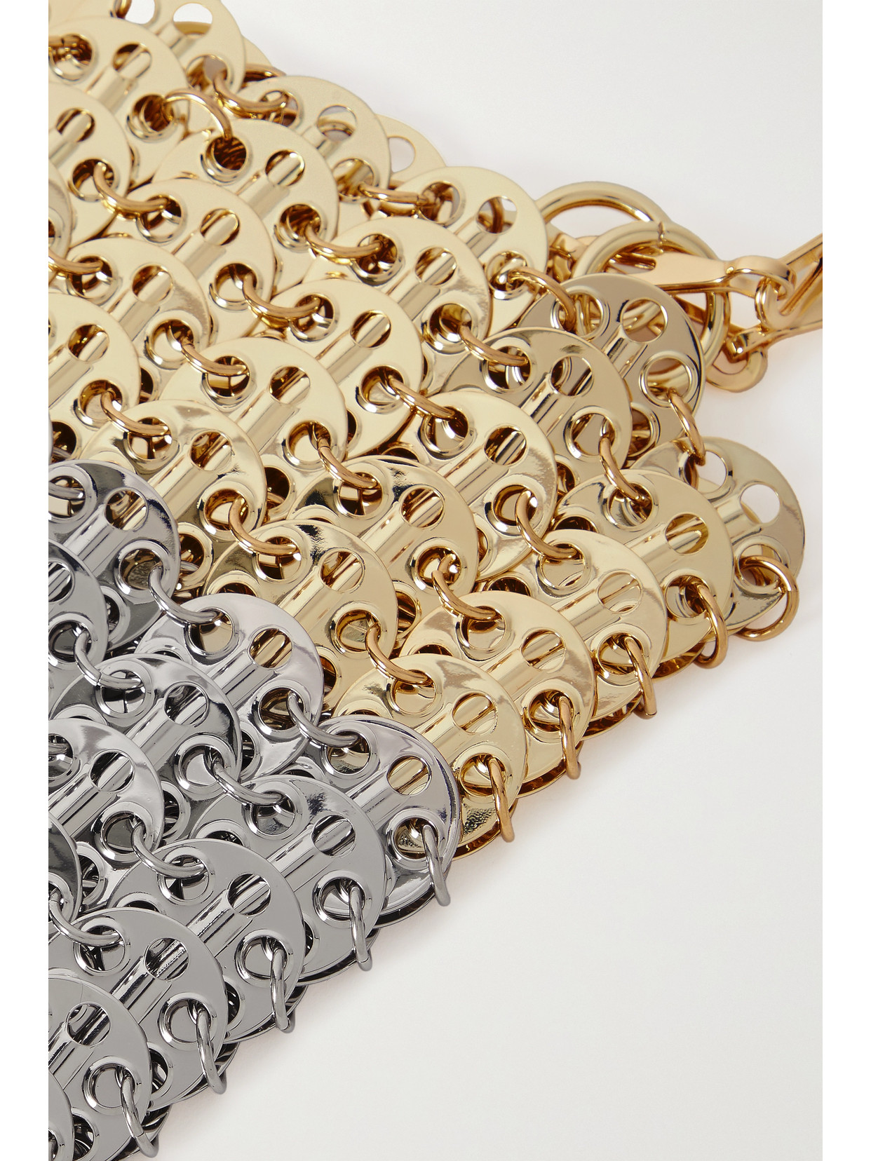 Rabanne 1969 Skyline Chainmail Shoulder Bag In Metallic