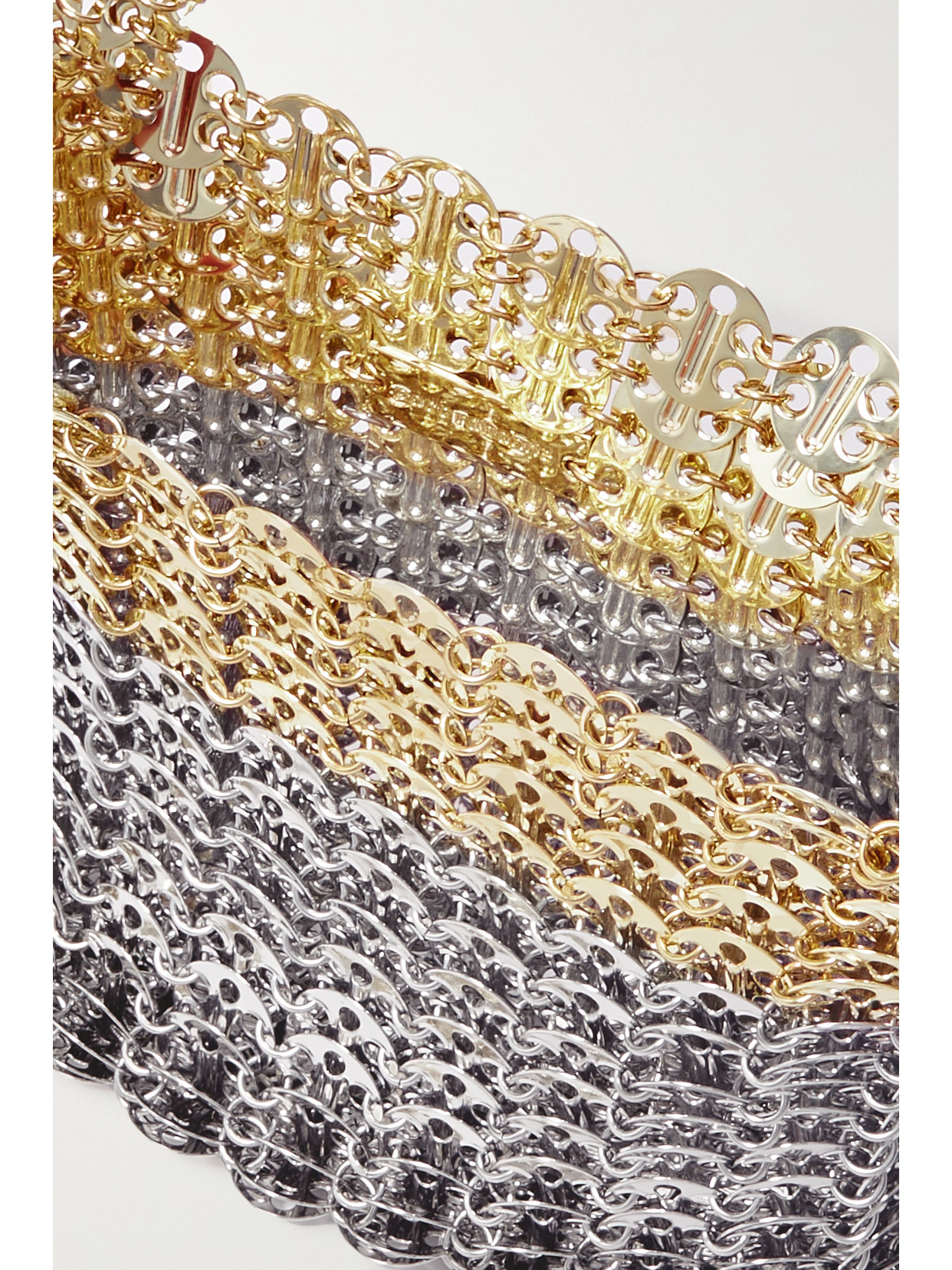 Rabanne 1969 Skyline Chainmail Shoulder Bag In Metallic