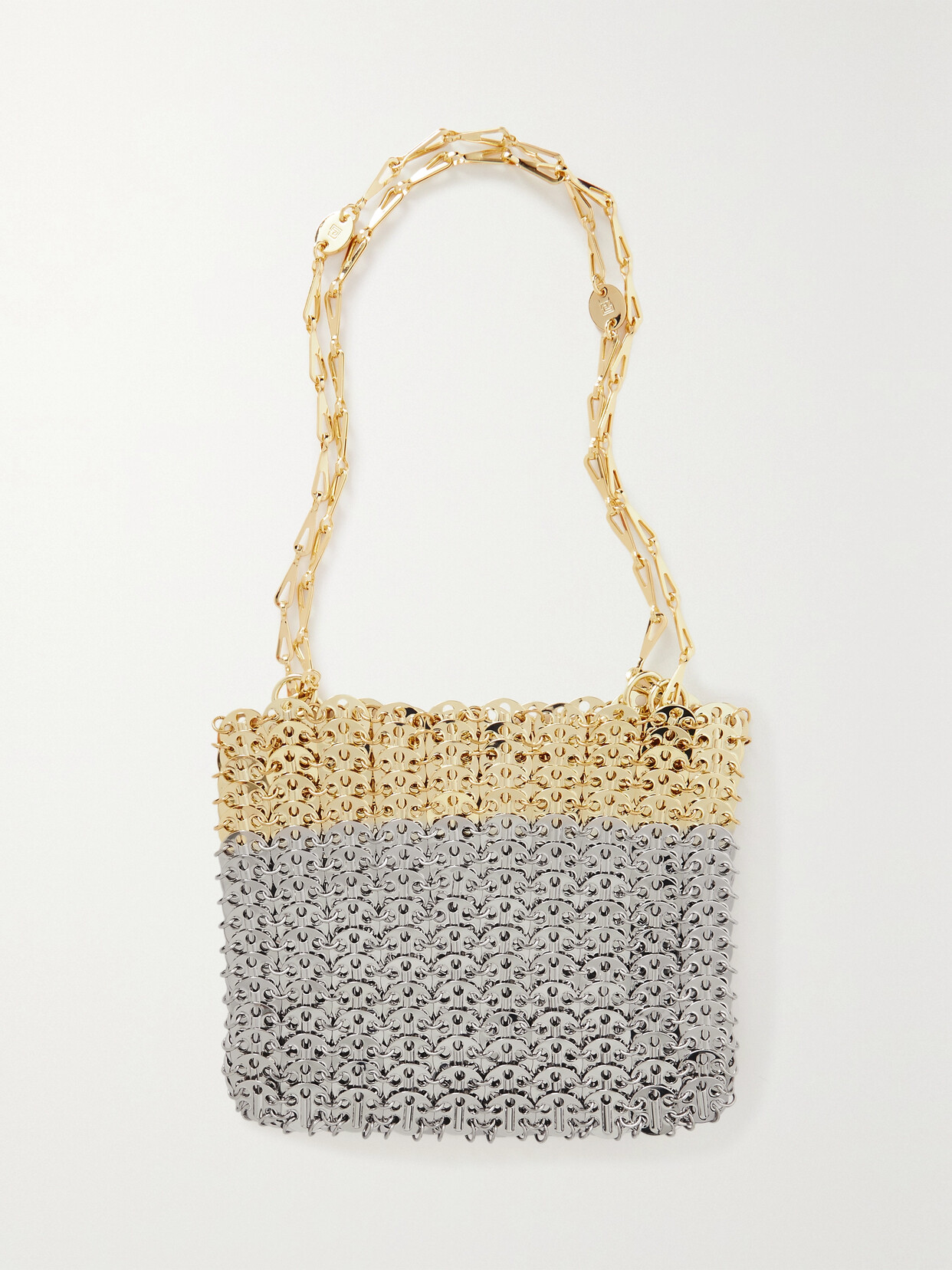 Rabanne 1969 Skyline Chainmail Shoulder Bag In Metallic