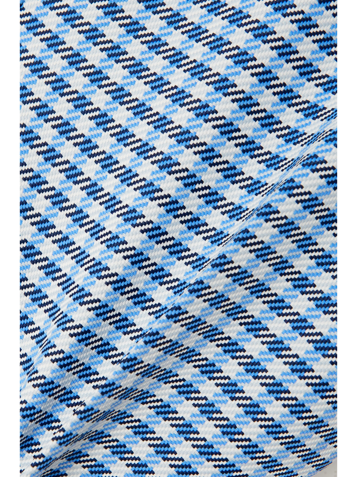 Marni Plaid Stiched Crop Flared Pants In Blue