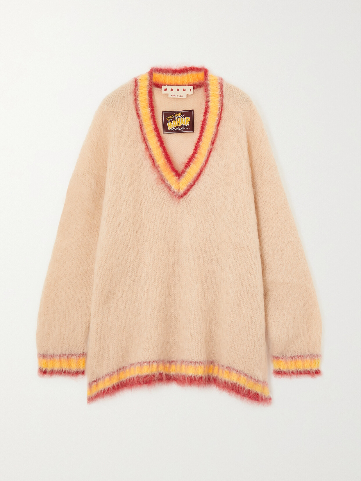 MARNI BRUSHED MOHAIR-BLEND SWEATER